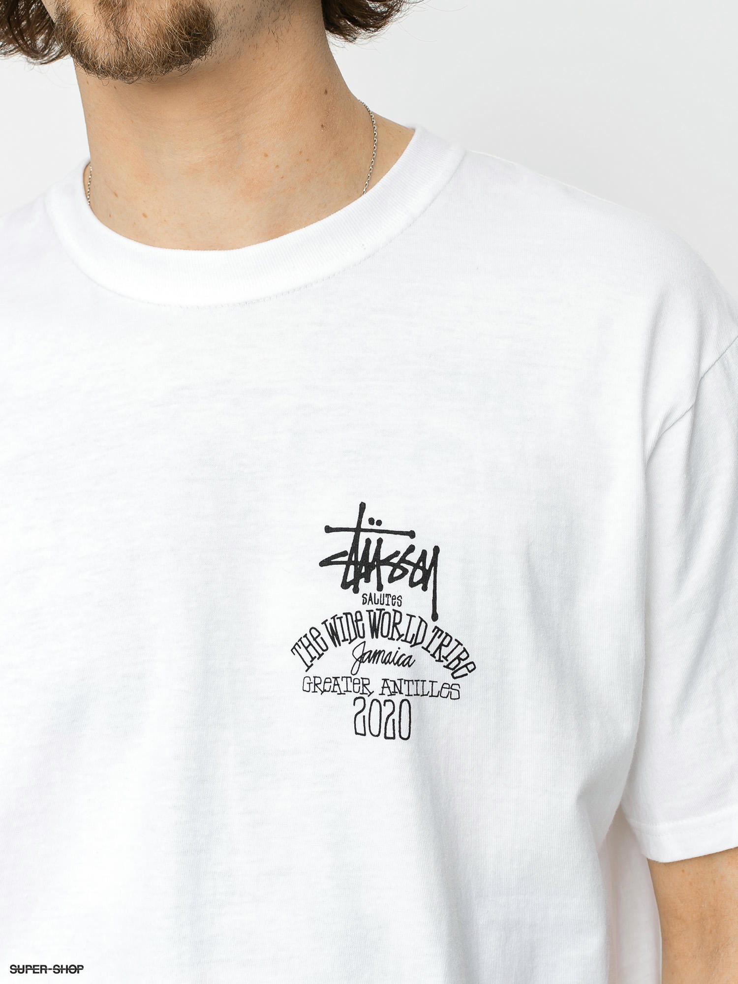 Stussy Jamaica World Tribe T-shirt (white)