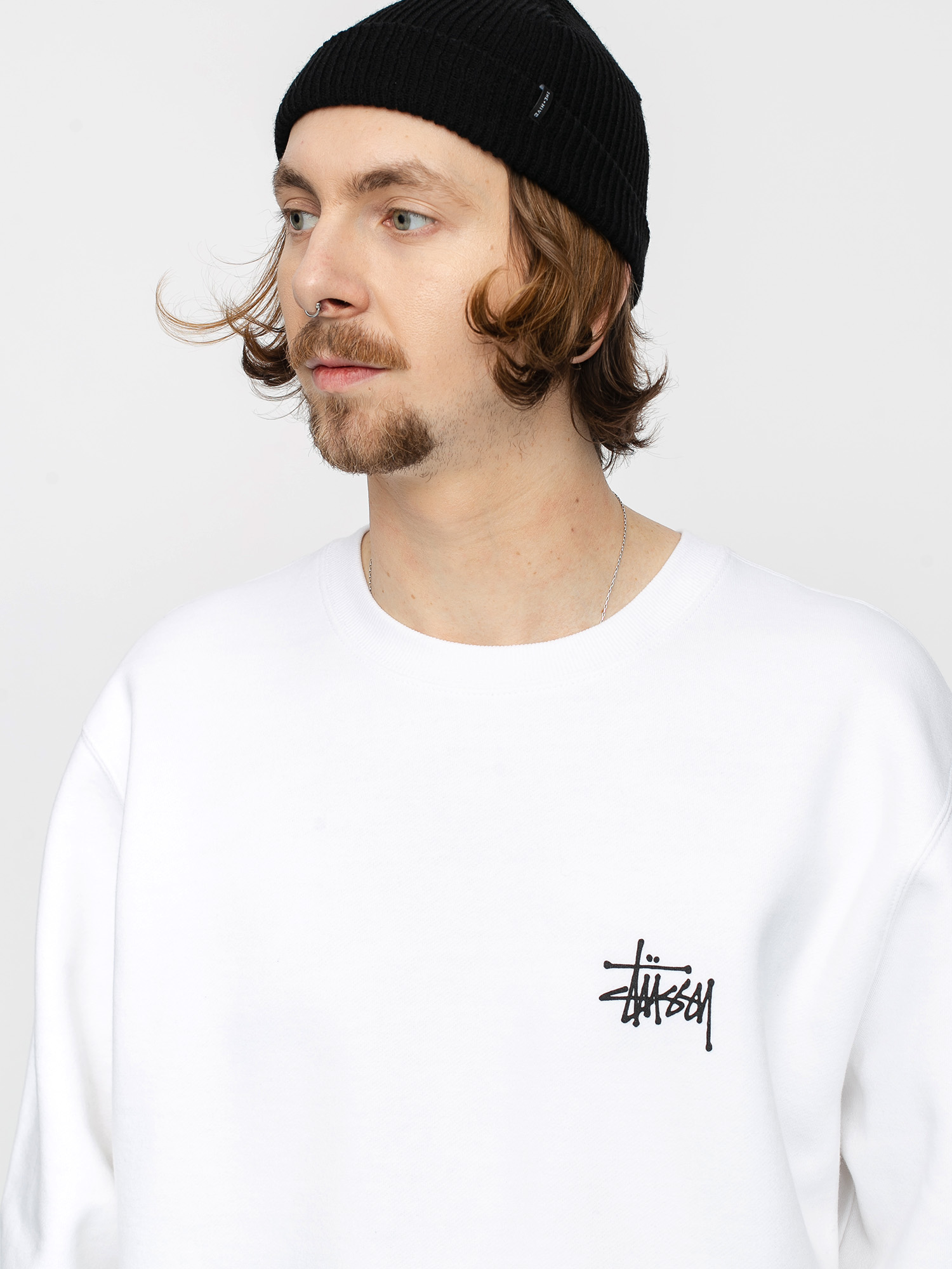 Stussy Basic Sweatshirt - white (white)