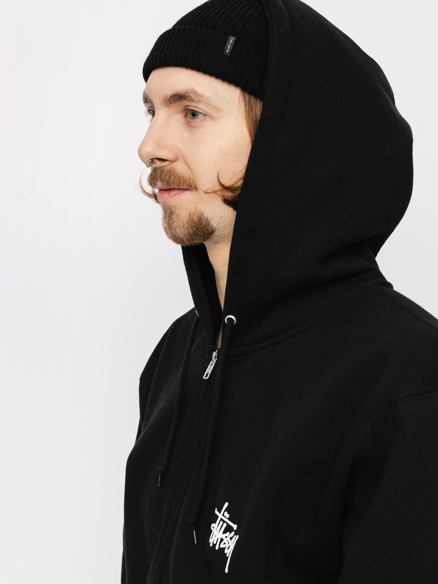 Stussy Basic ZHD Hoodie - black (black)