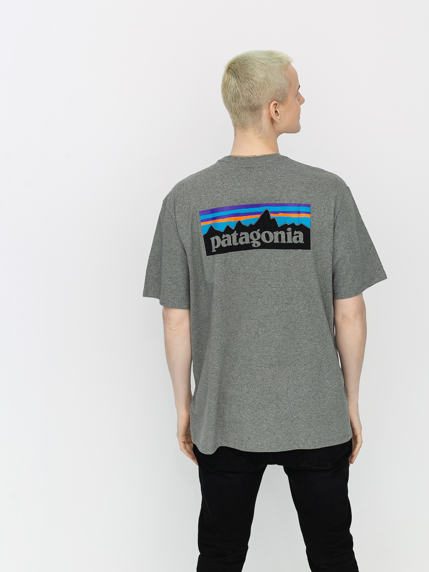 Patagonia P6 Logo Responsibili T-shirt (gravel heather)
