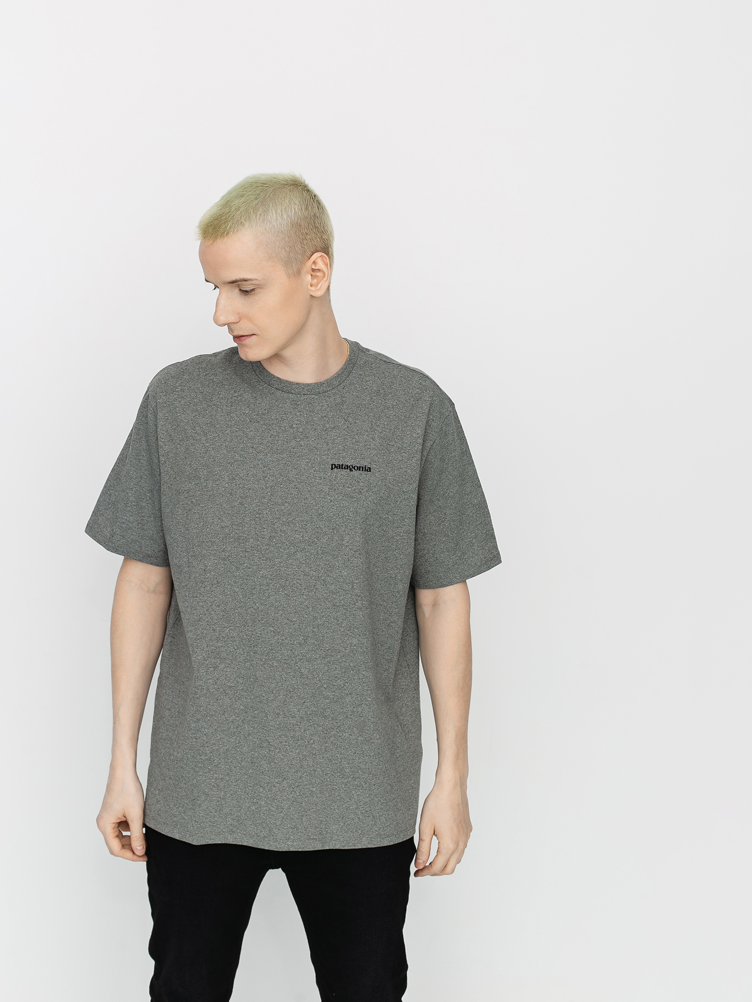 Patagonia P6 Logo Responsibili T-shirt (gravel heather)