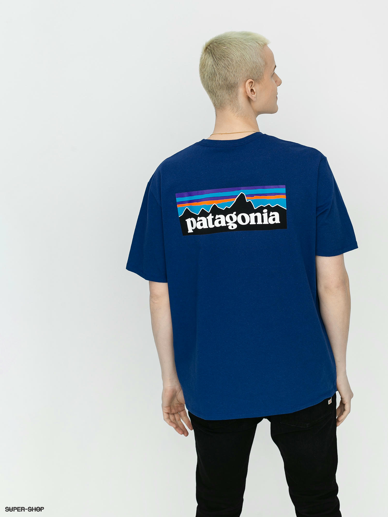 patagonia shirt blue