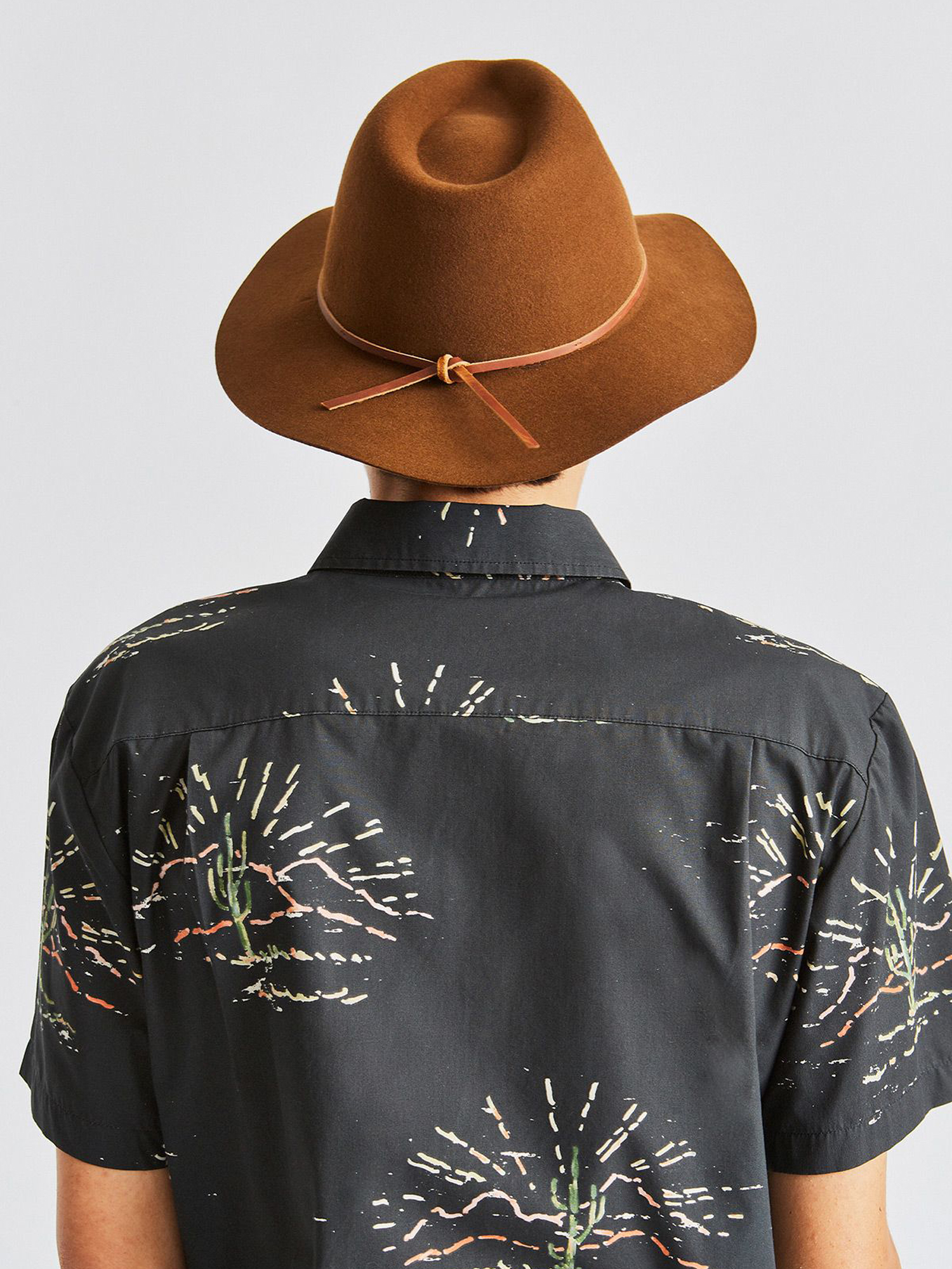 Brixton Wesley Fedora Hat (coffee)