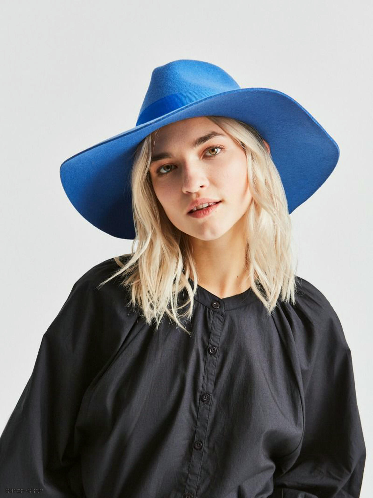 brixton blue hat