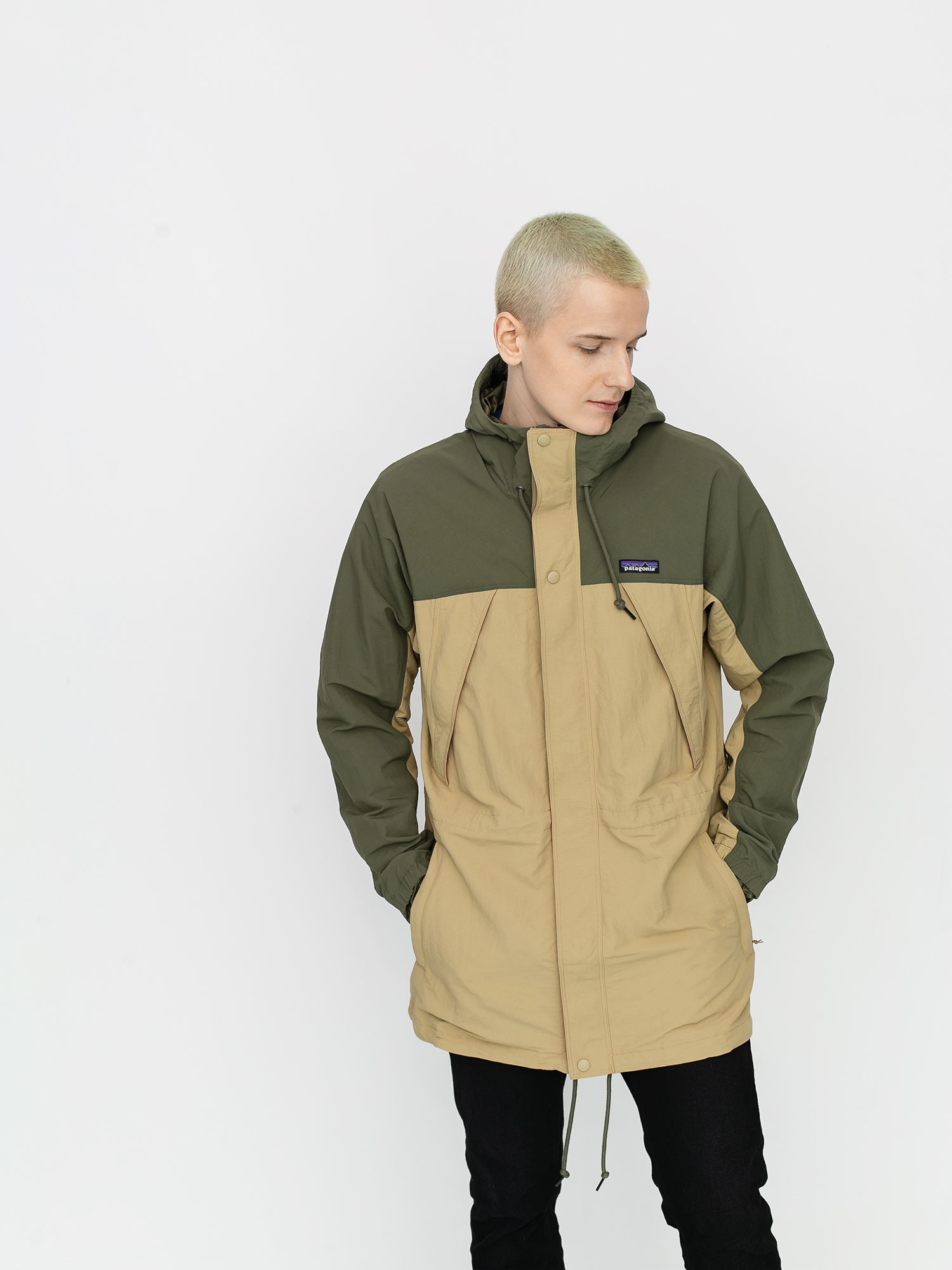 tan parka jacket