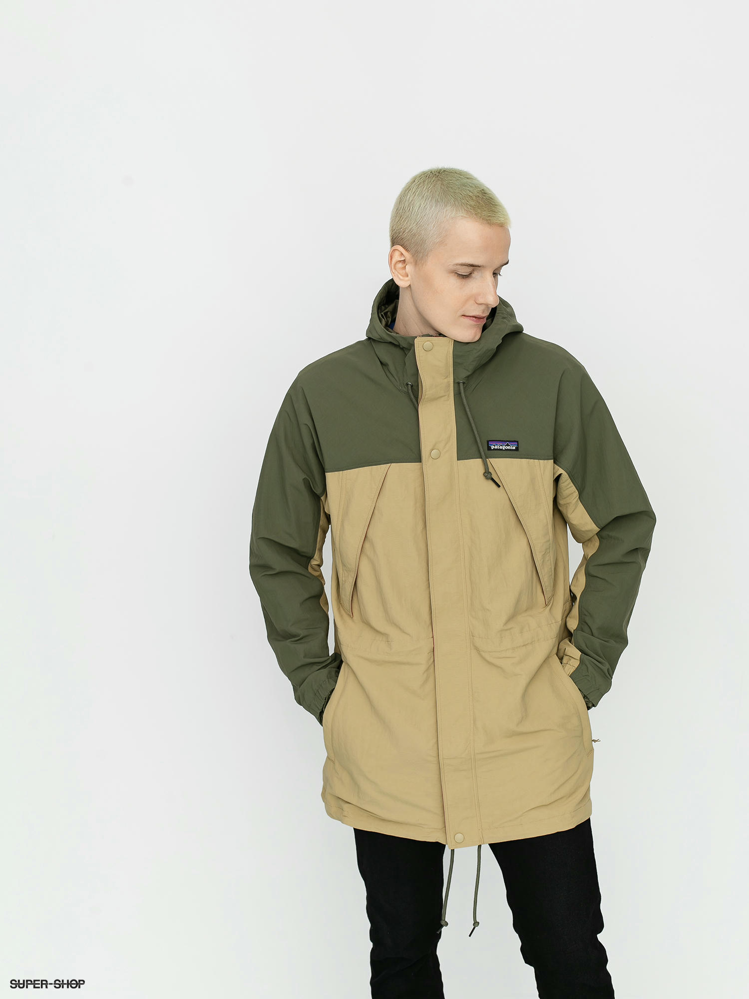 tan parka jacket