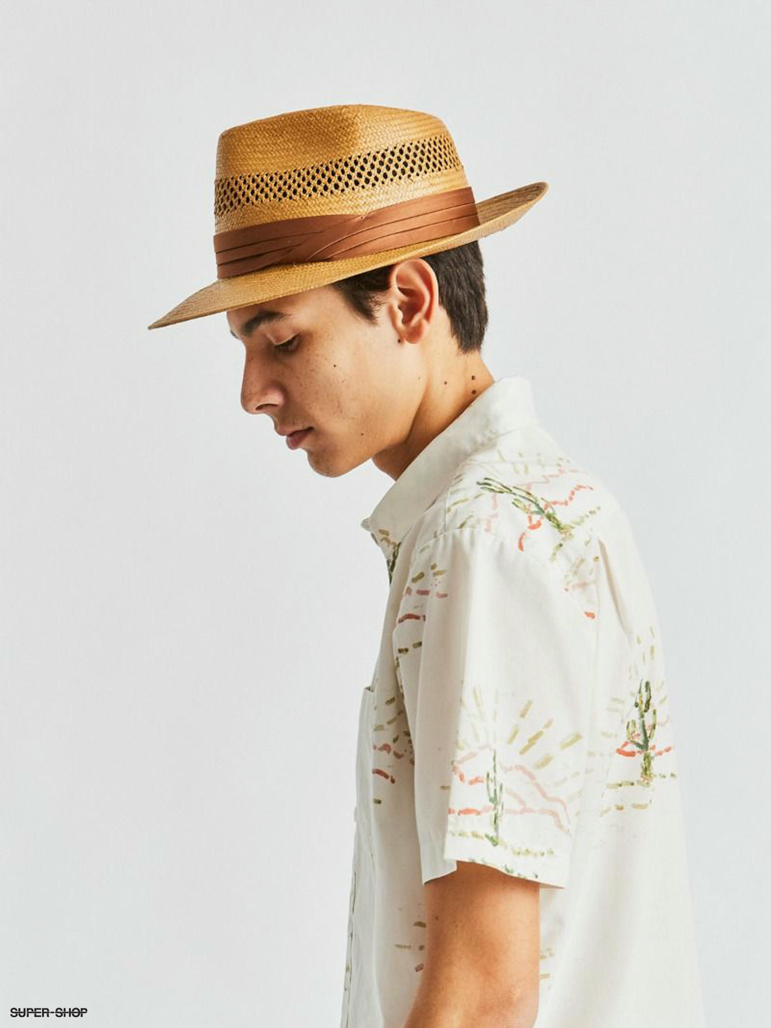 brixton straw fedora hats