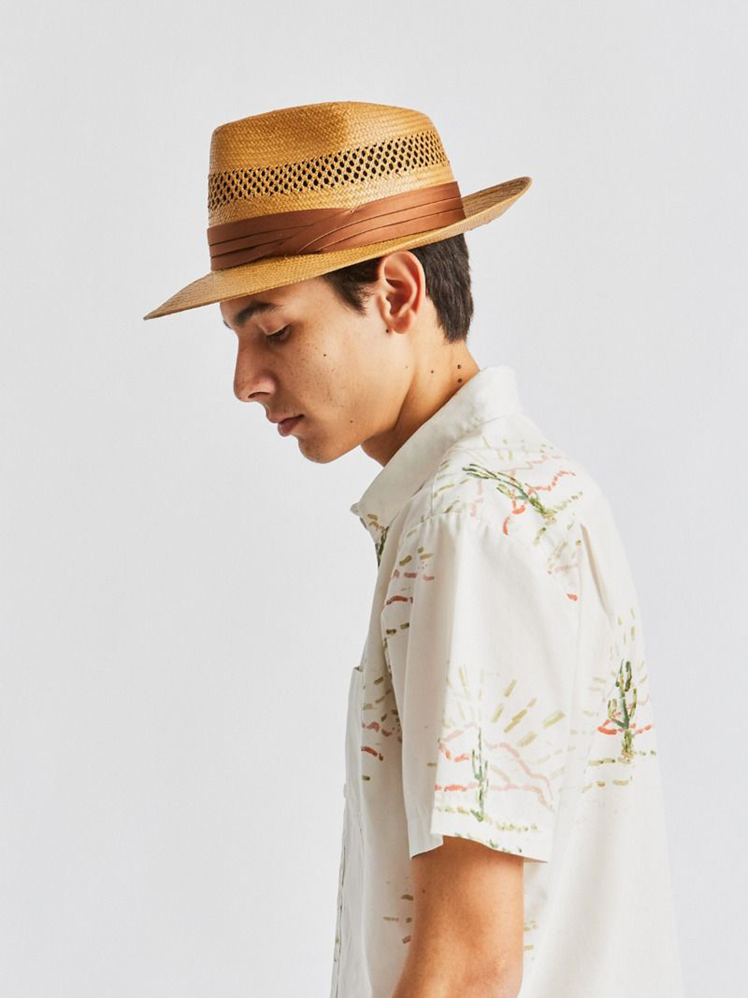 brixton goodman straw fedora