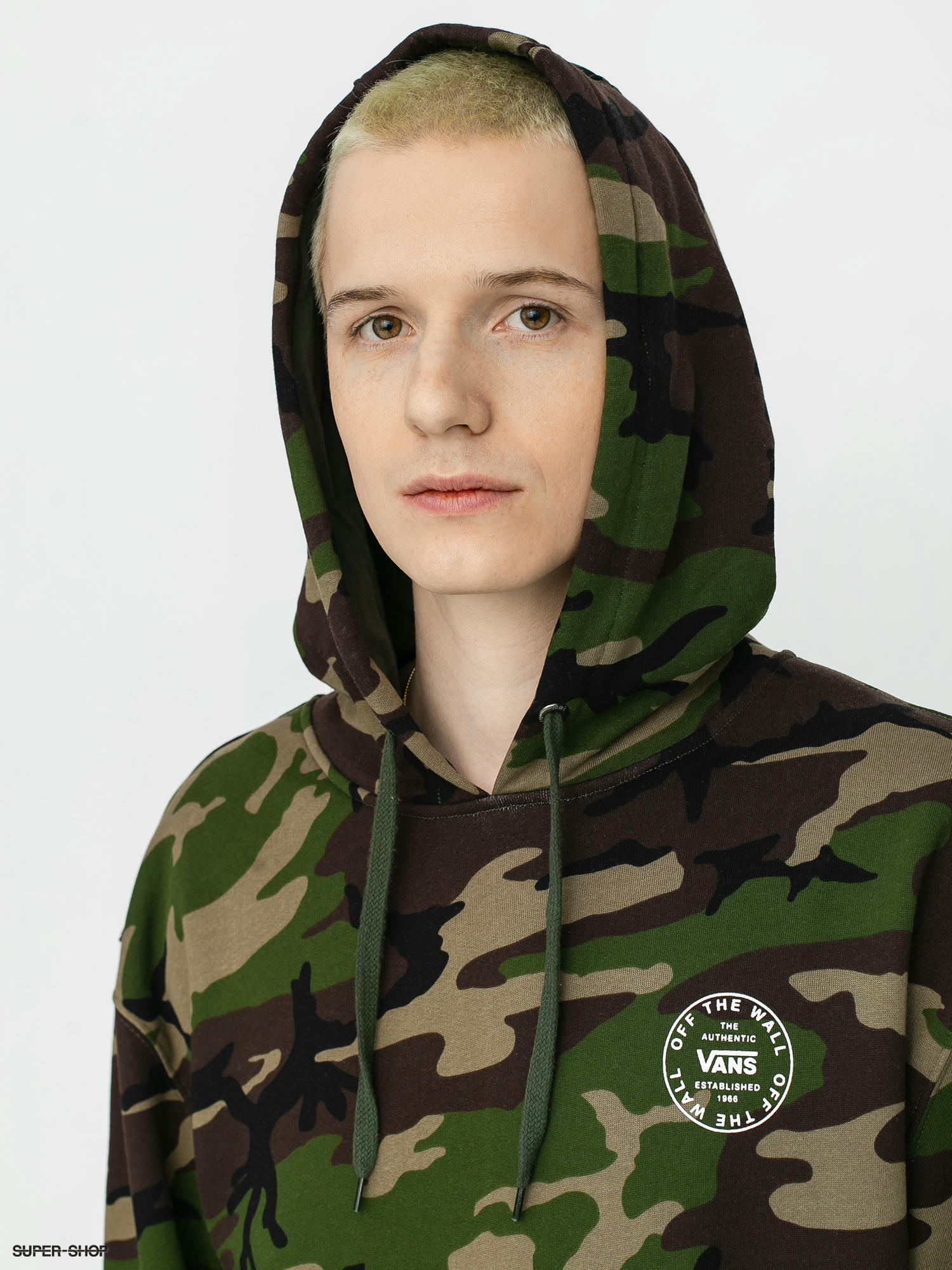 vans camo sweater