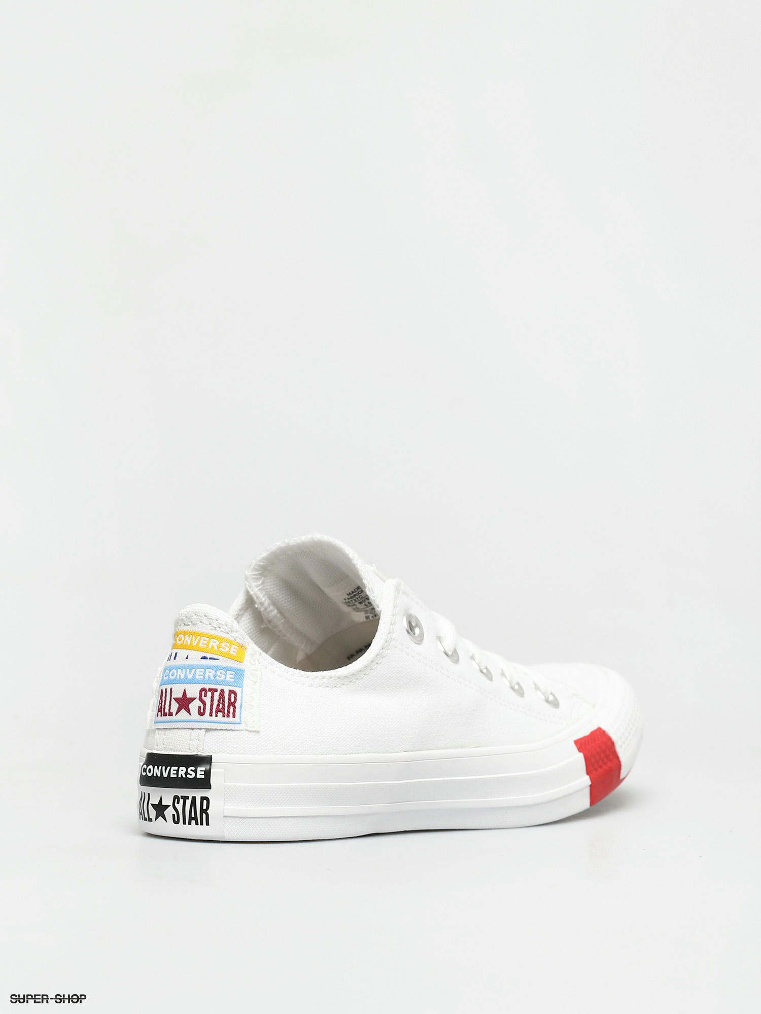 converse all star logo stacked ox white