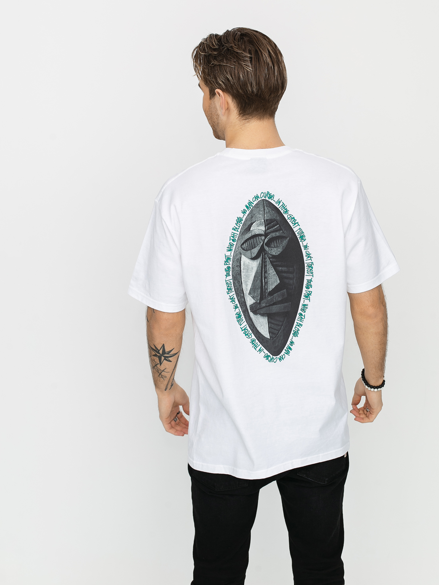 Stussy Tribal Mask T-shirt (white)