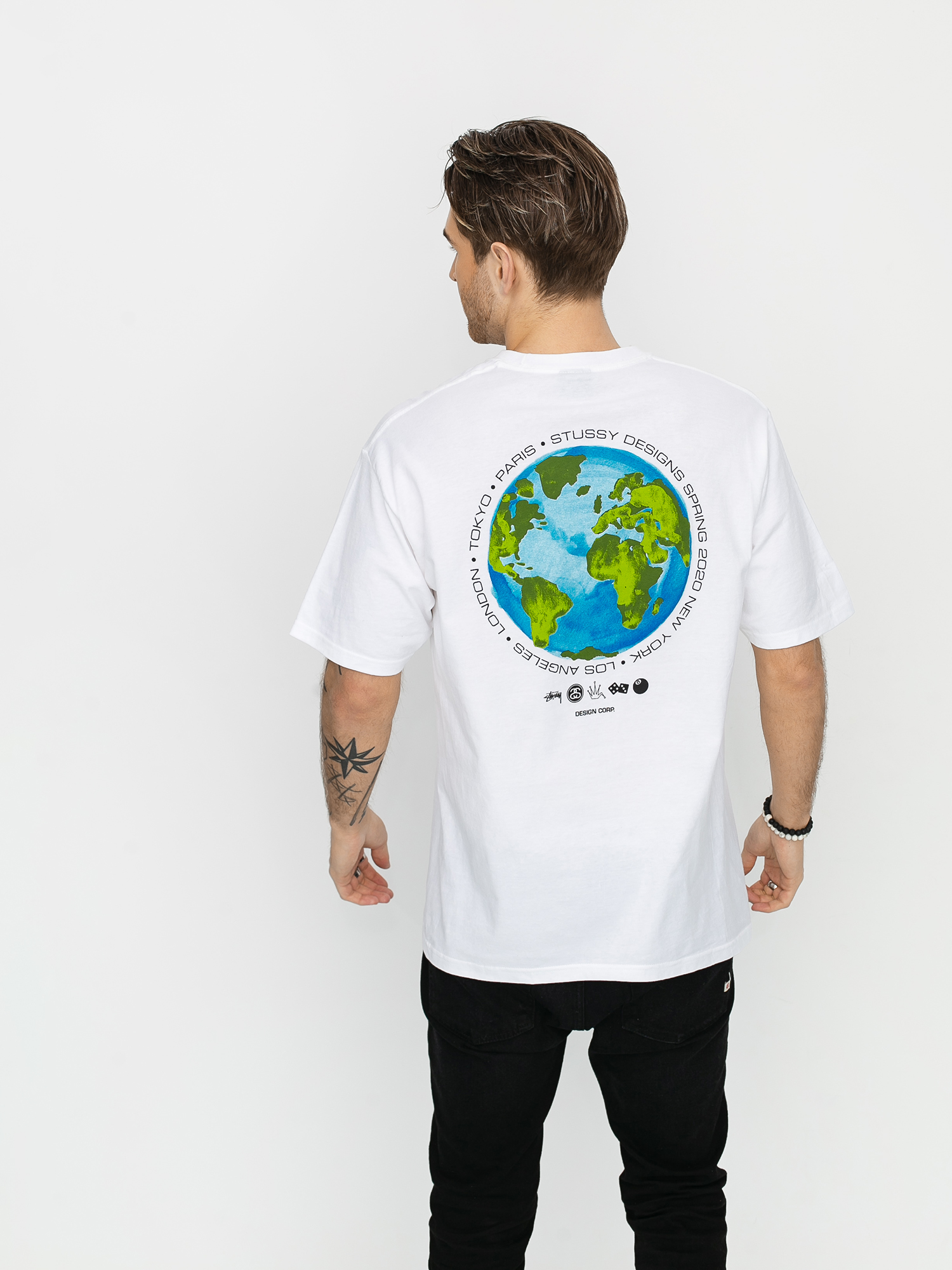 Stussy Global Design Corp T-shirt (white)