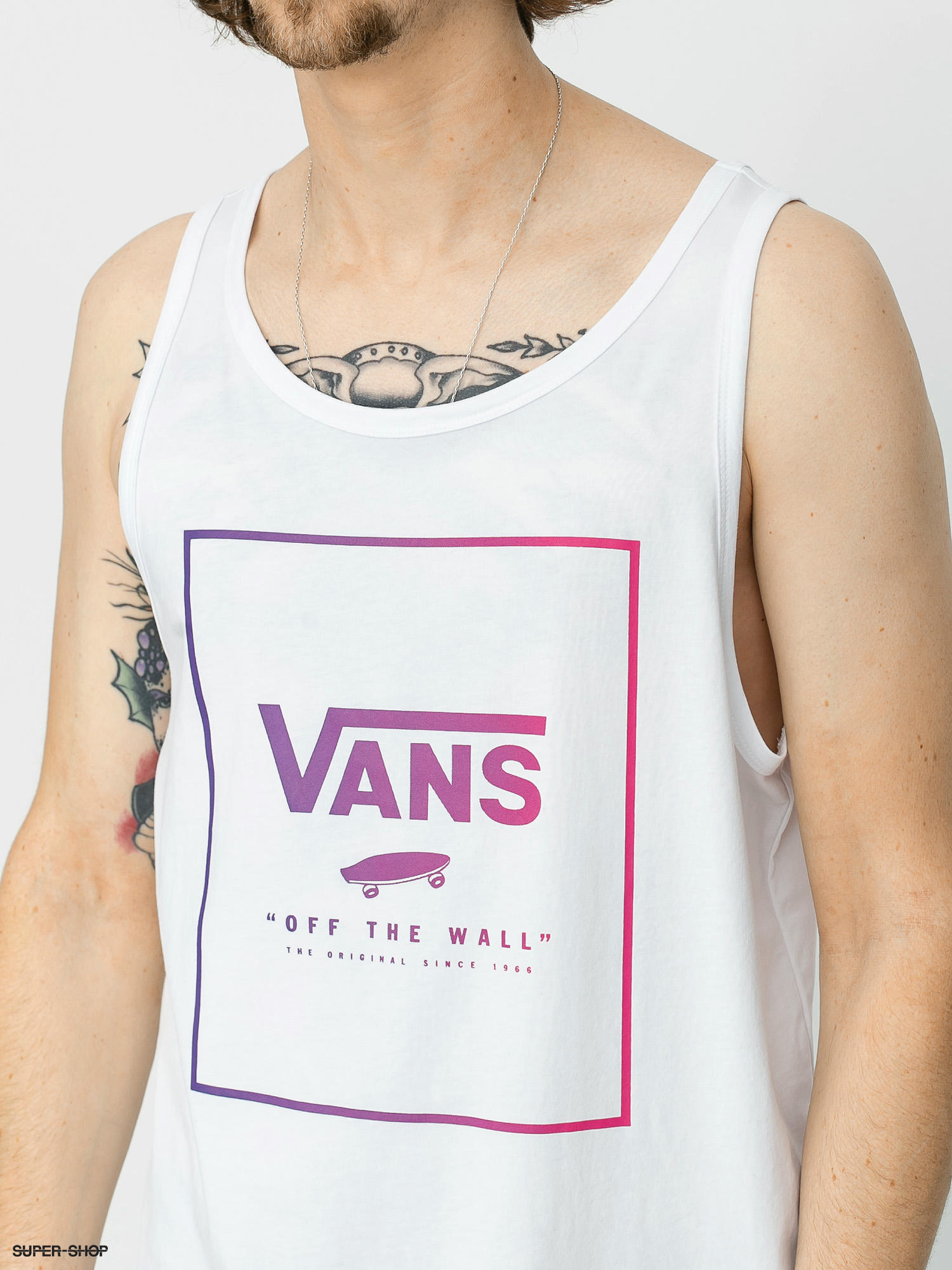 Vans Print Box T-shirt (white/fuchsia)