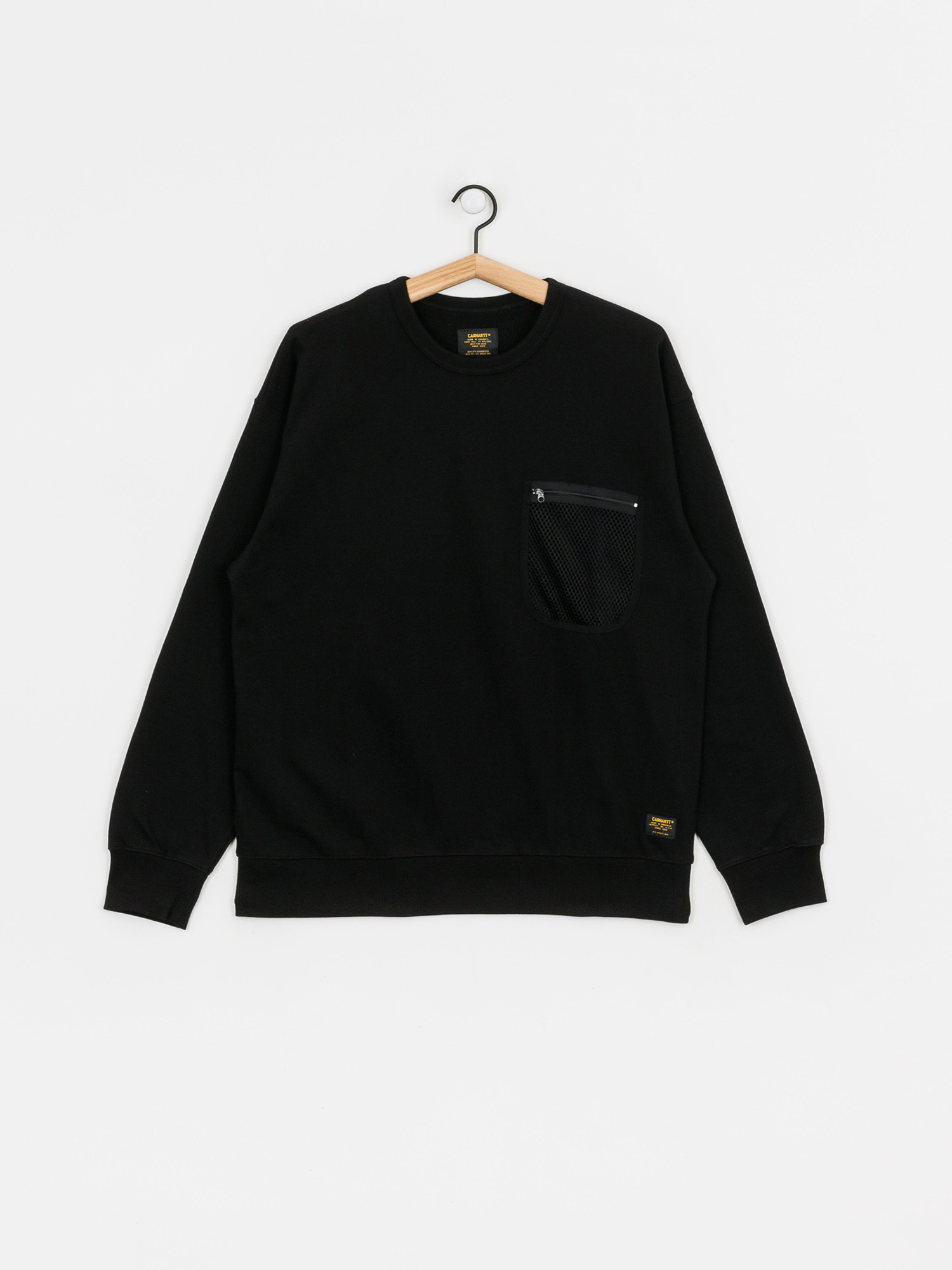 Carhartt WIP Military Mesh Pocket Sweatshirt (black)