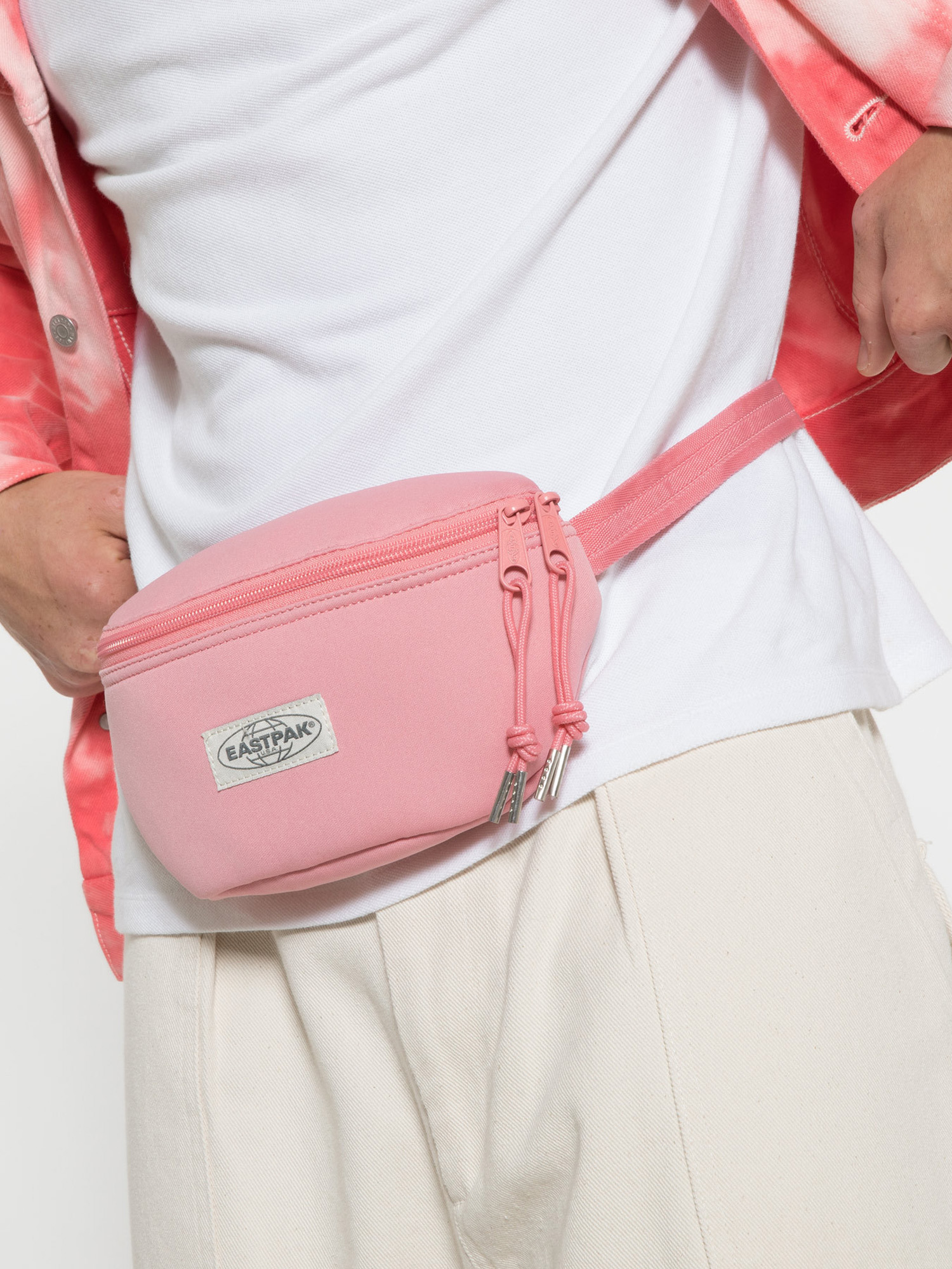 pink eastpak bum bag