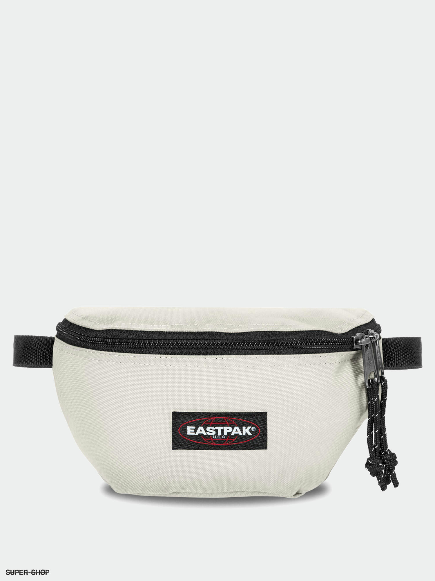 white eastpak bum bag