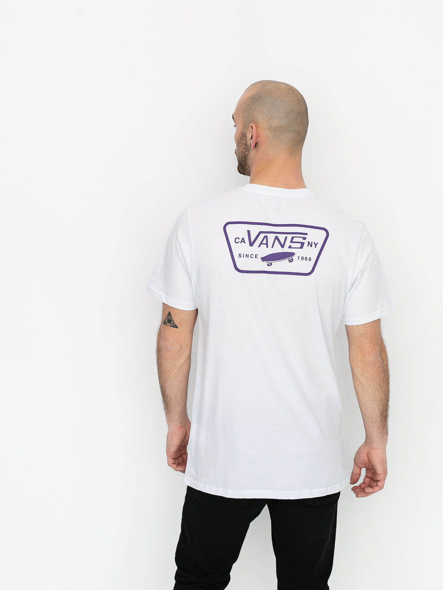Vans Full Patch Back T-shirt (white/heliotrope)