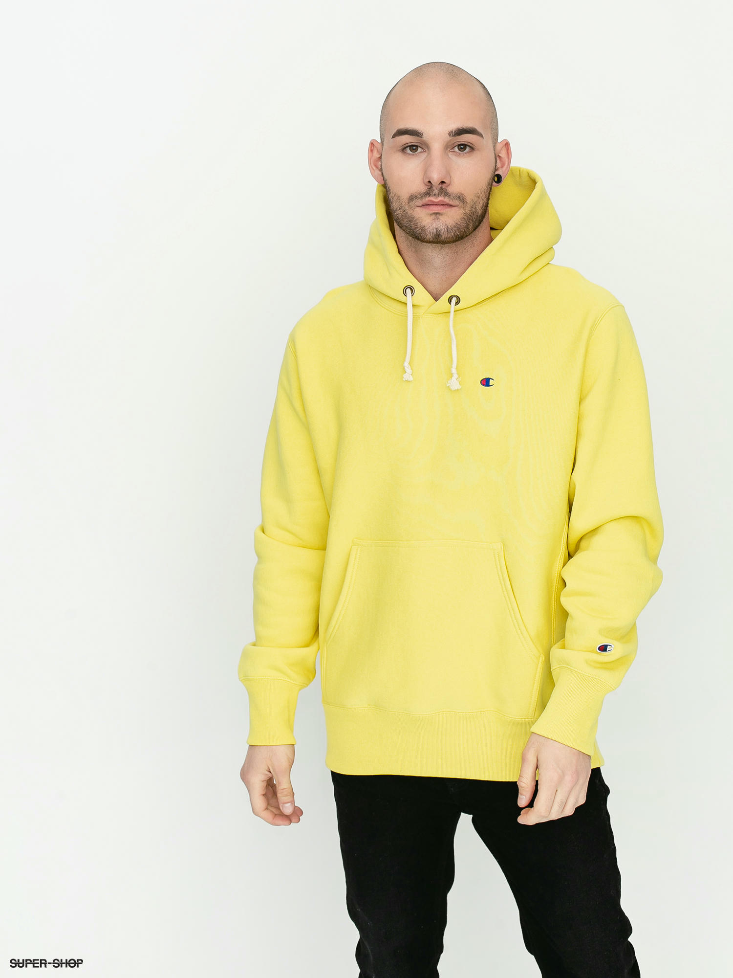 Champion hoodie light sales yellow