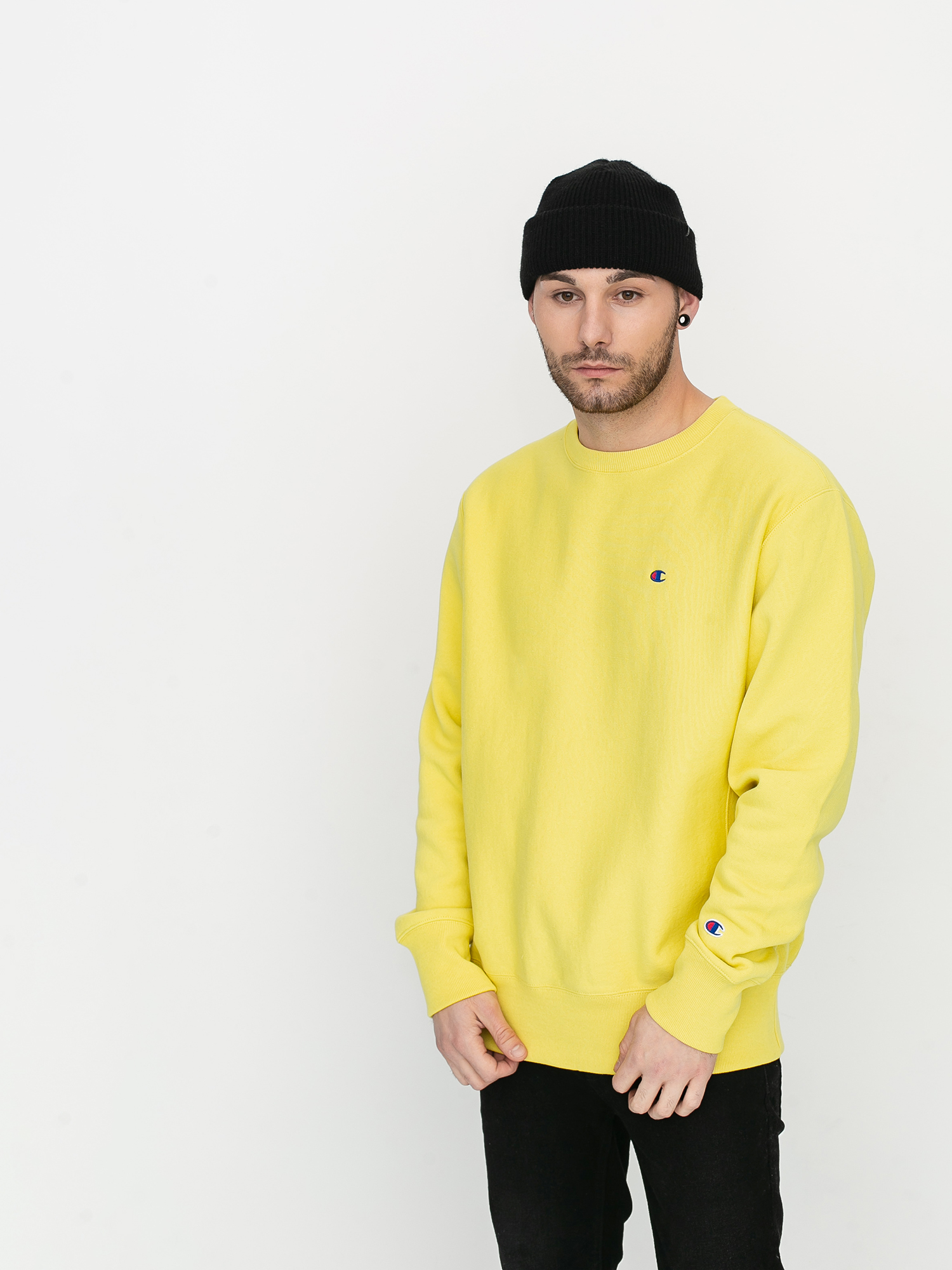 Crewneck Sweatshirt Champion Sweater Gelb Mujer Champion