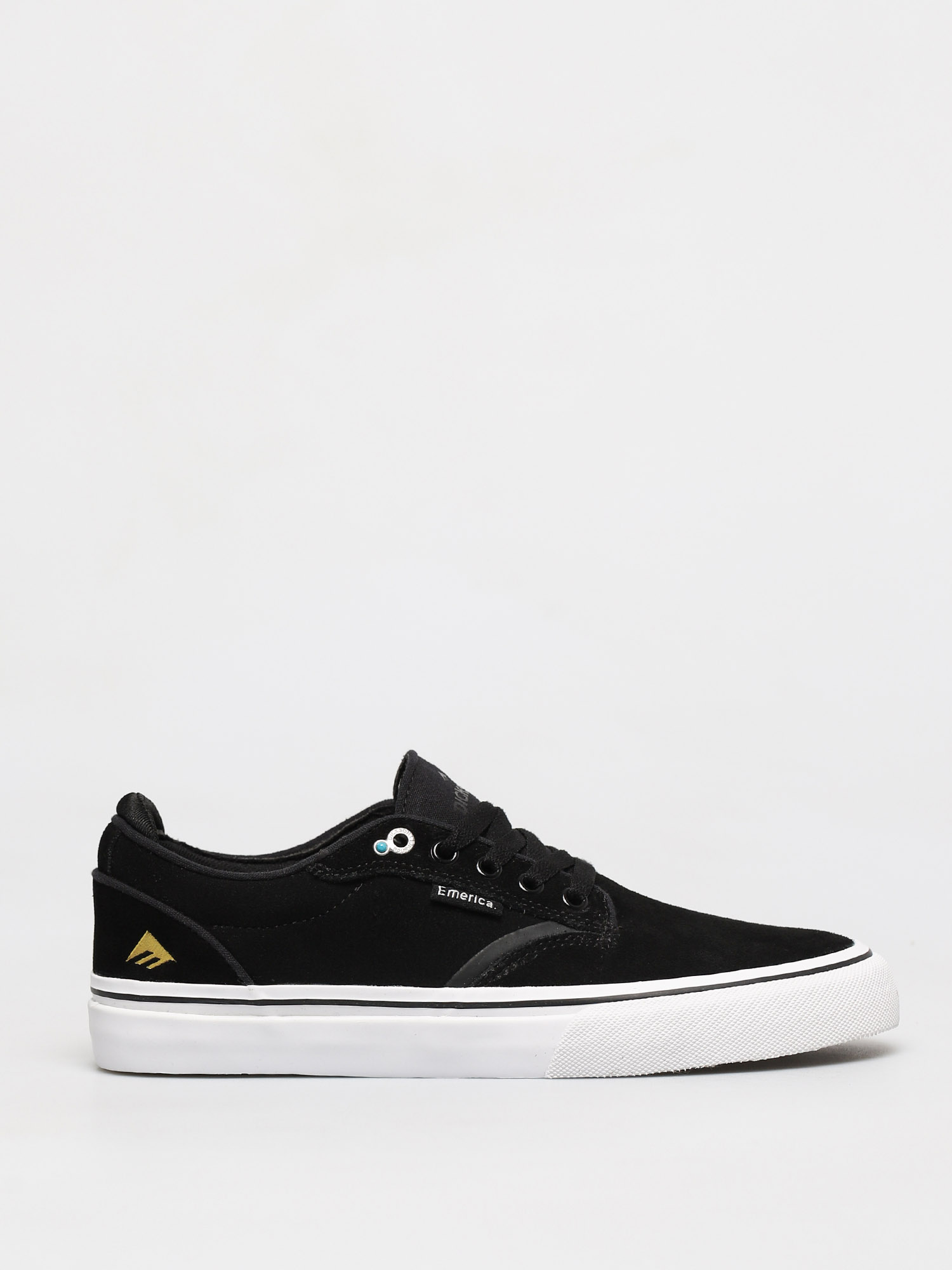 black white gold shoes