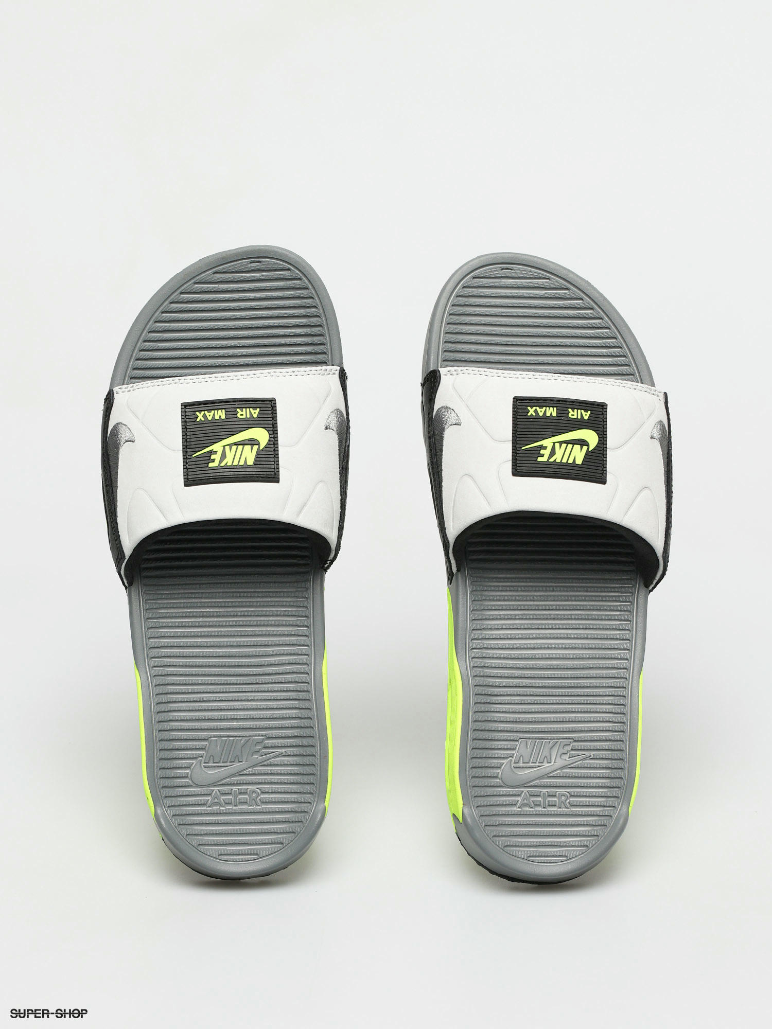 Nike Air Max 90 Slide Shoes (smoke grey/smoke grey volt black)