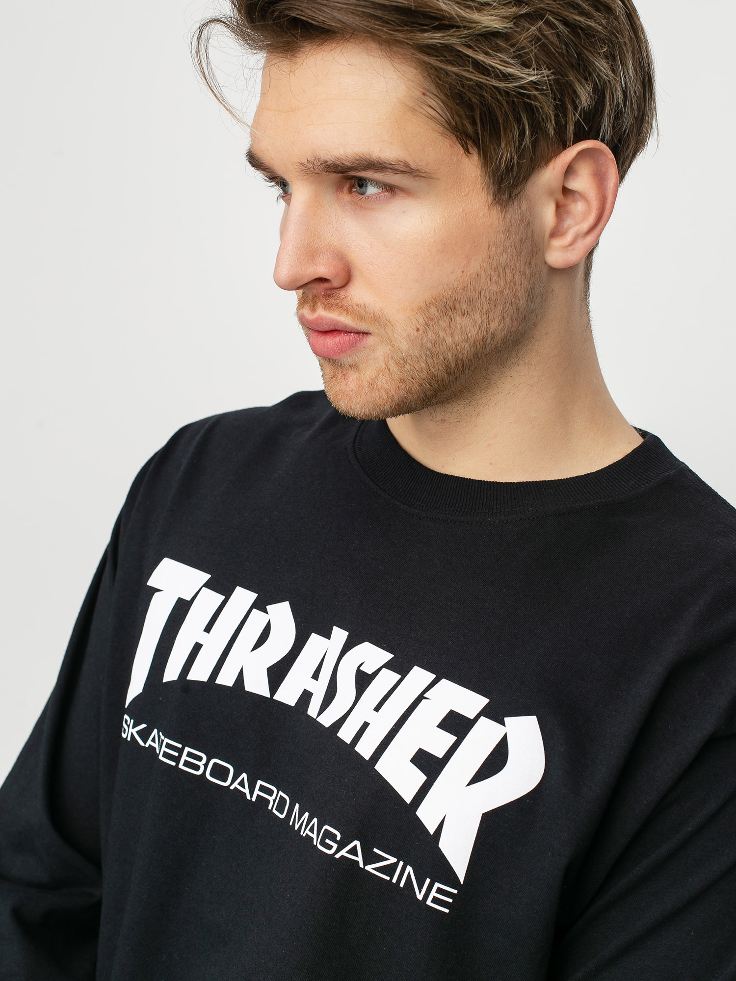 Black thrasher long clearance sleeve