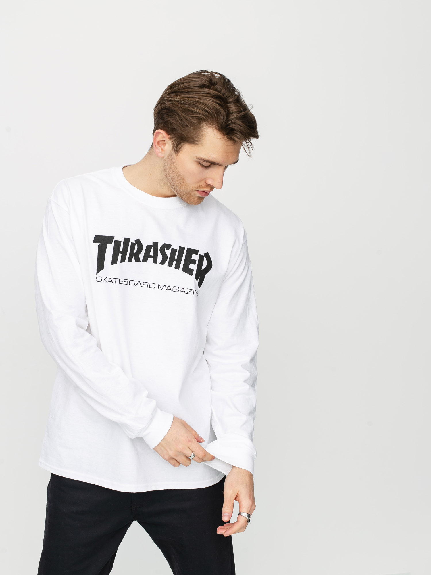 Thrasher Skate Mag Longsleeve (white)