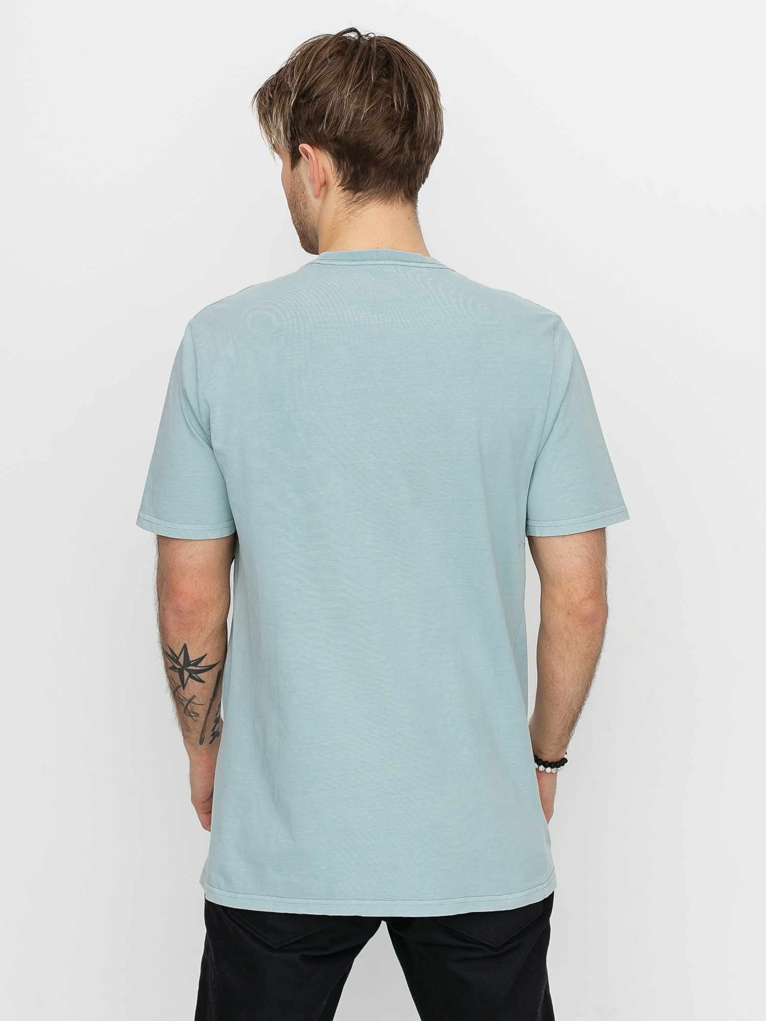 blue volcom shirt