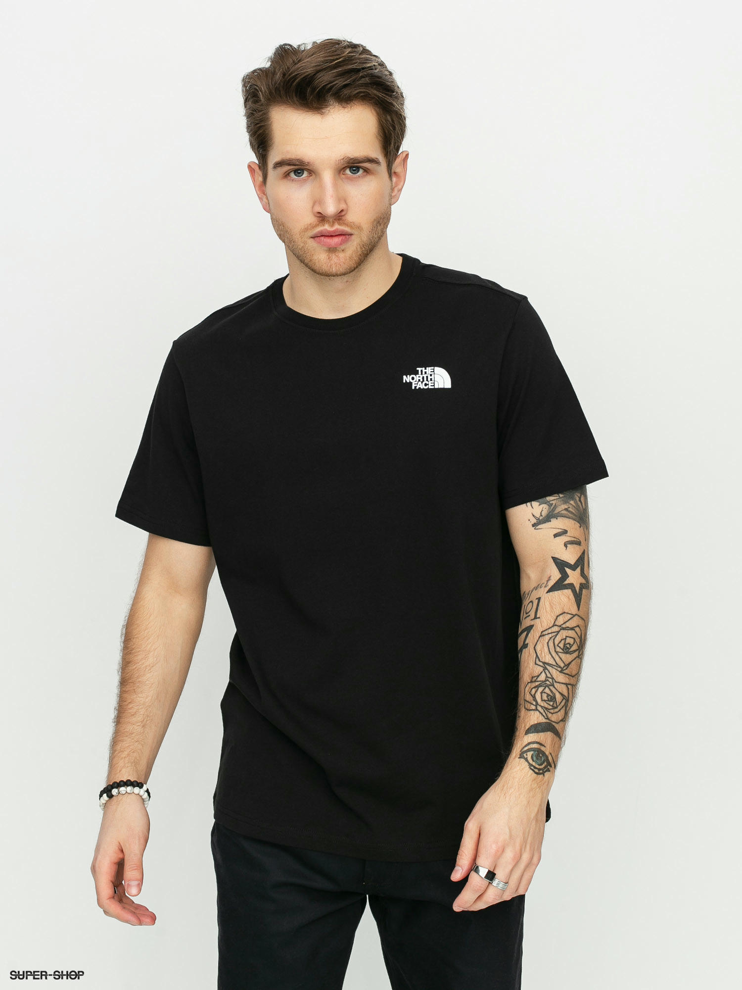 black north face tee