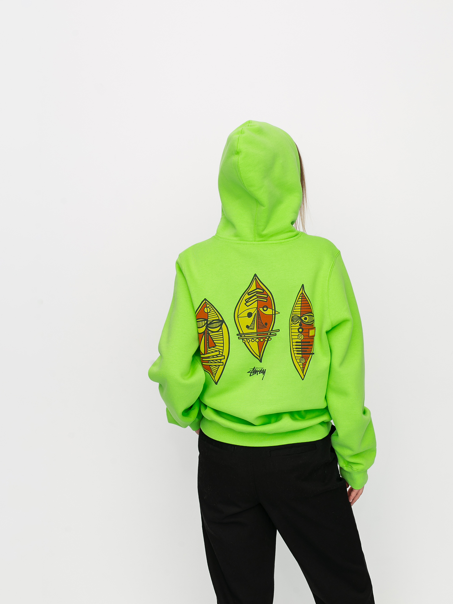 Stussy Triple Mask HD Hoodie Wmn (green)