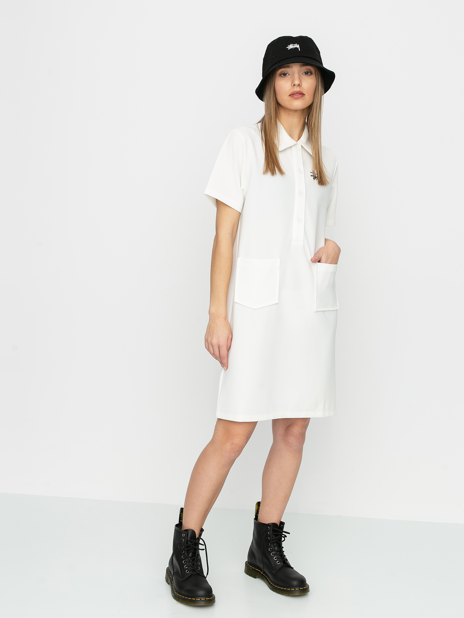 Stussy Poly Knit Dress Wmn (white)