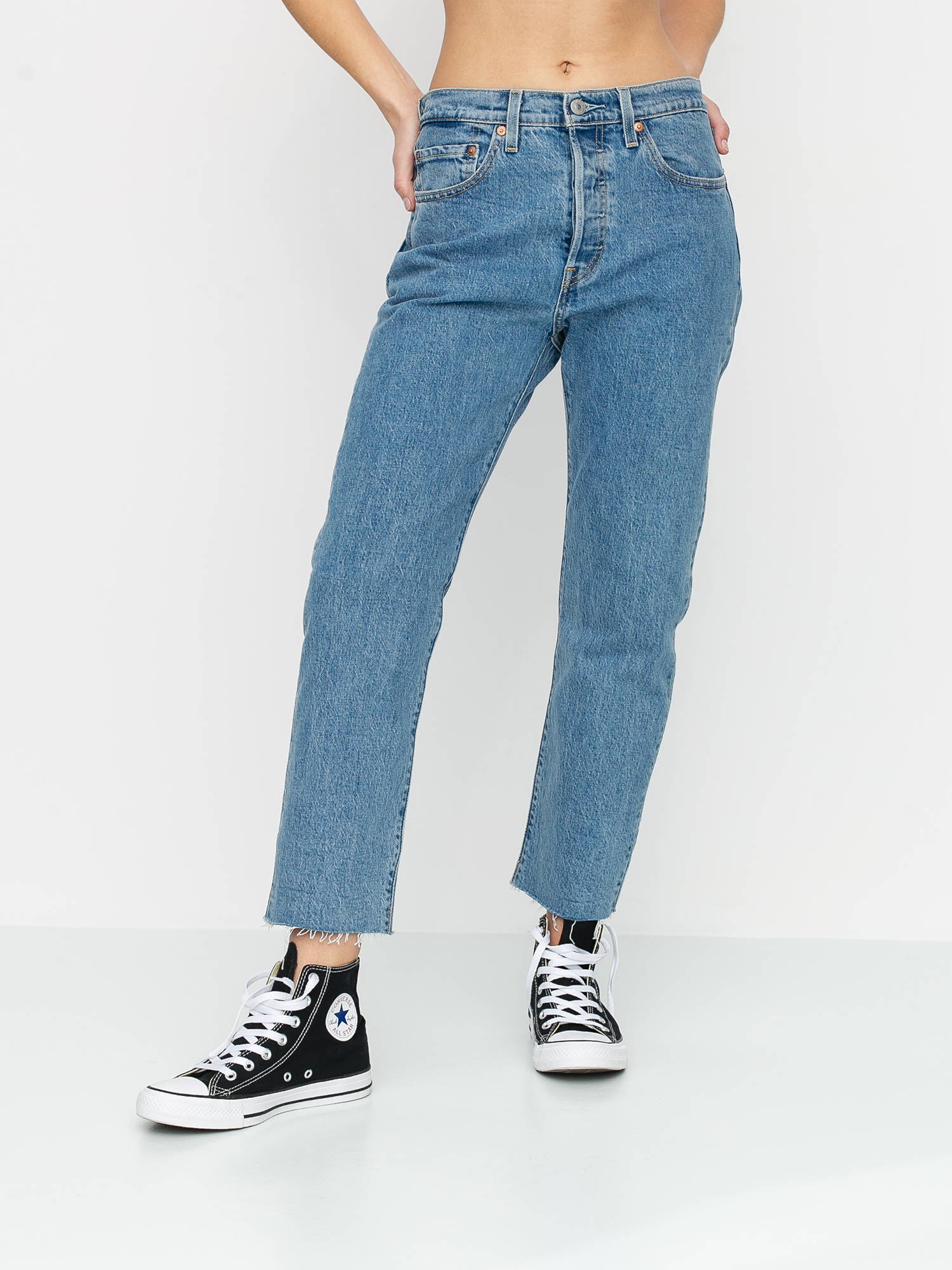 Levis Crop Tango Beats Levi's® 501 Crop Tango Beats Pants Wmn Blue