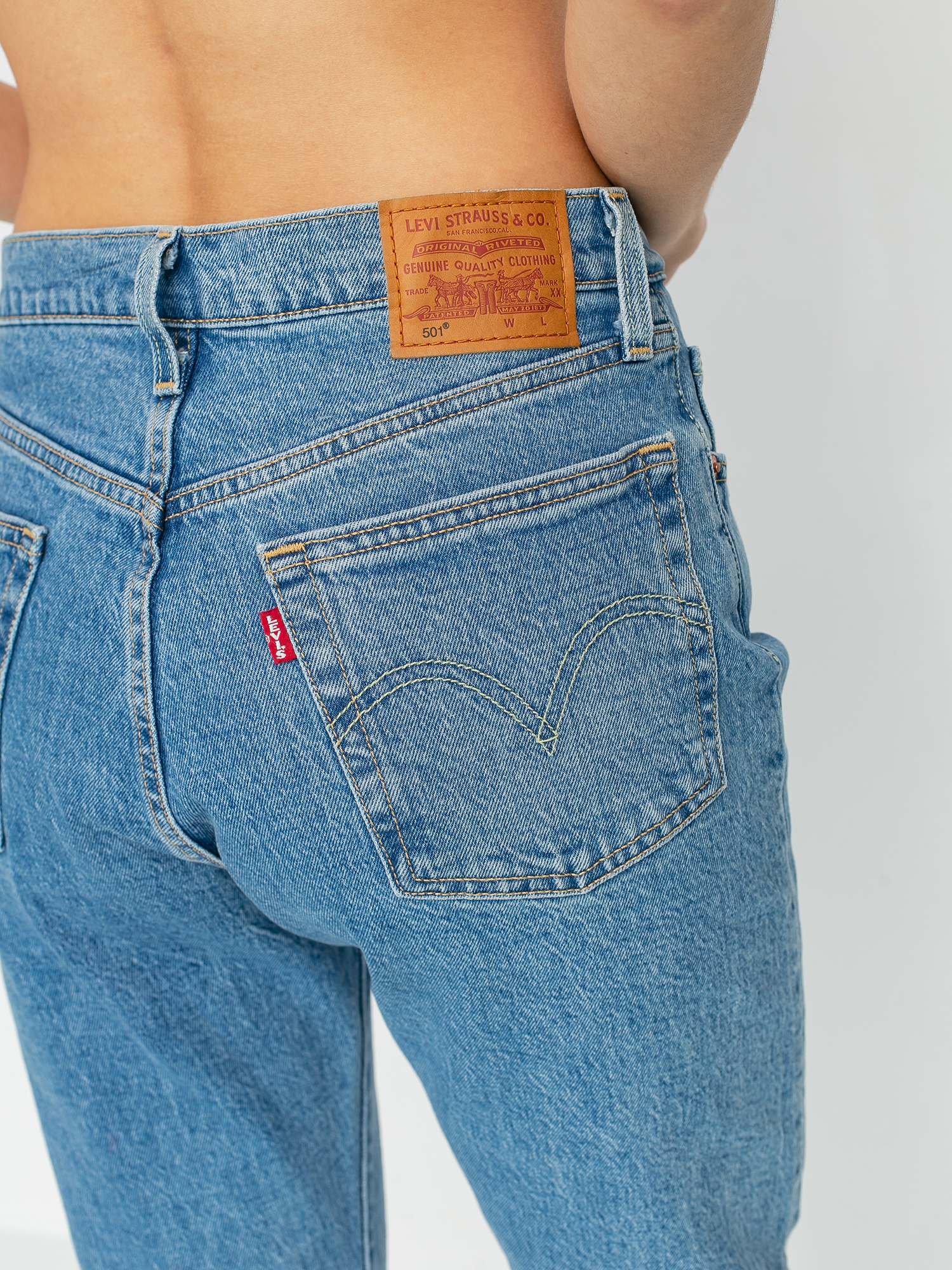 Levis® 501 Crop Tango Beats Hose Wmn Denim Light Blue