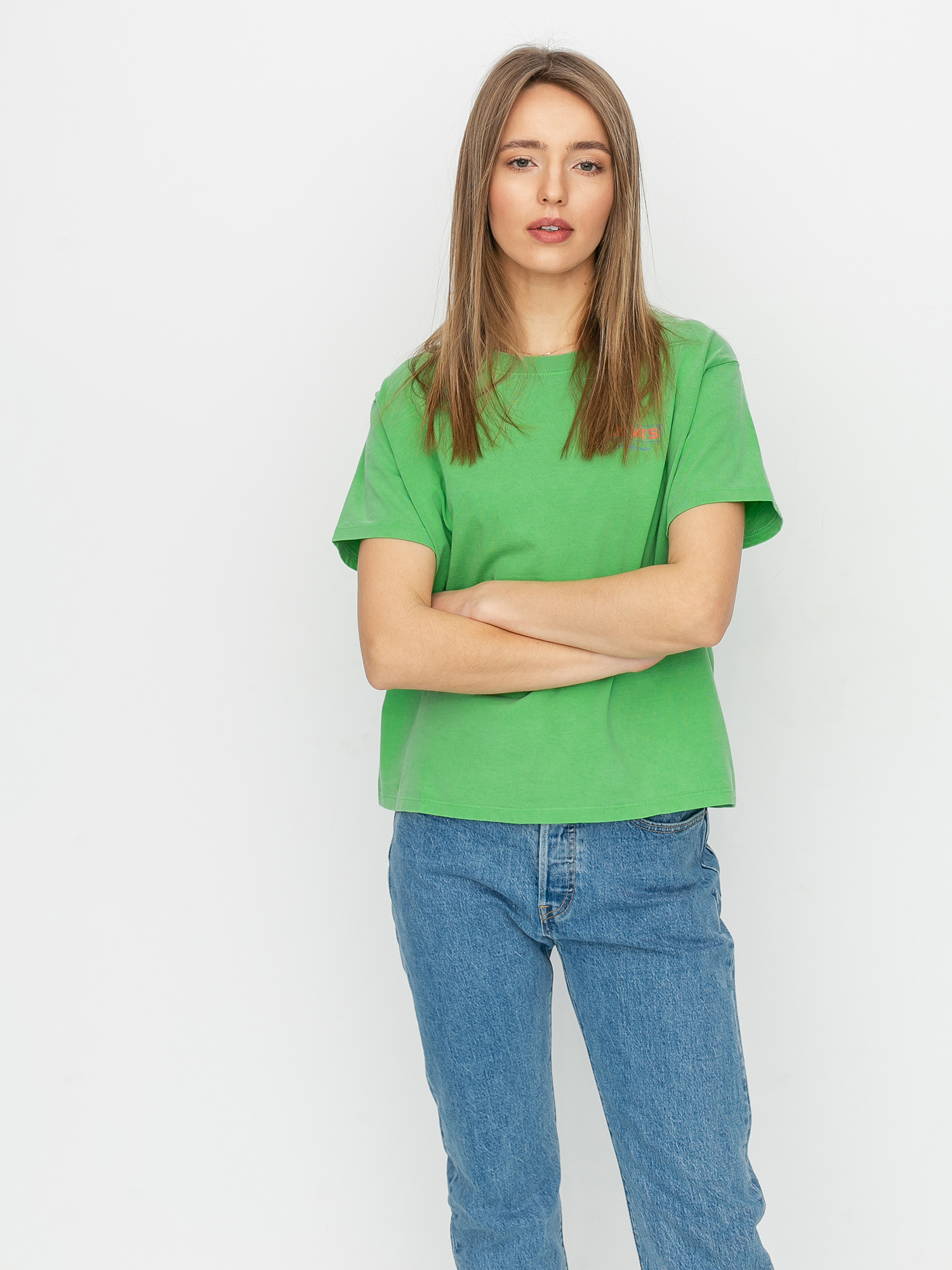 Levi's® Graphic Varsity Cali Box Tab T-shirt Wmn (green)