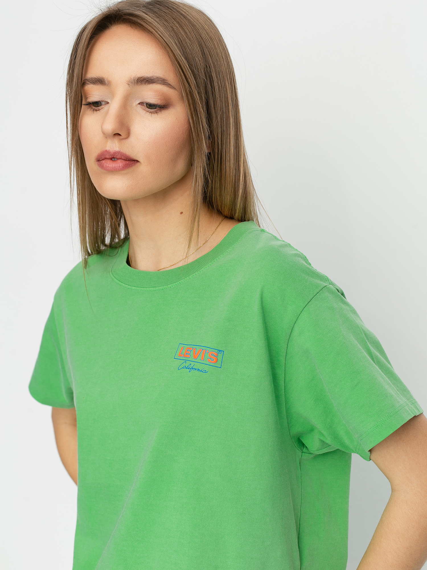 Levi's® Graphic Varsity Cali Box Tab T-shirt Wmn (green)