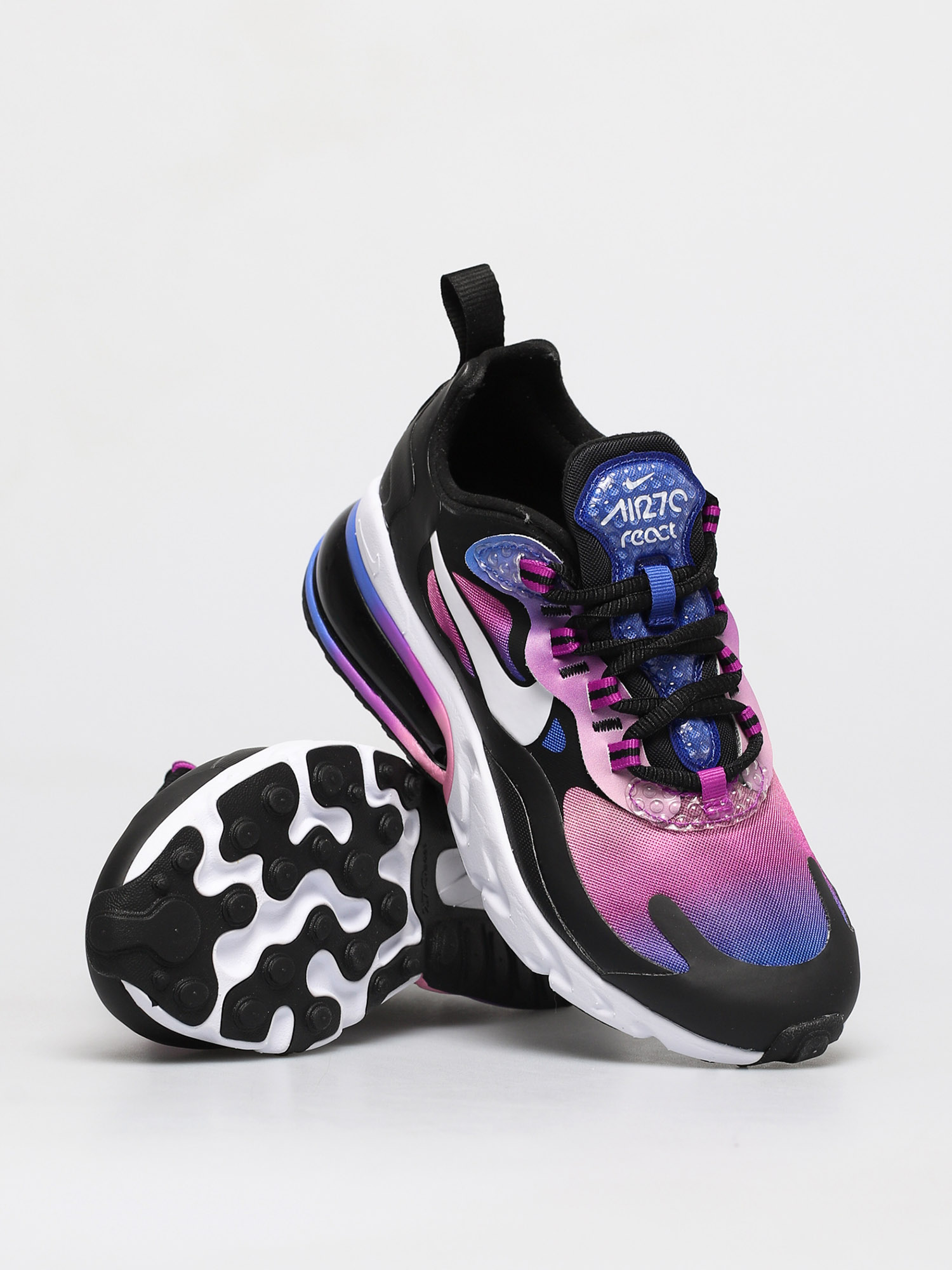 Nike Air Max 270 React Se Shoes Wmn (hyper blue/white magic flamingo)