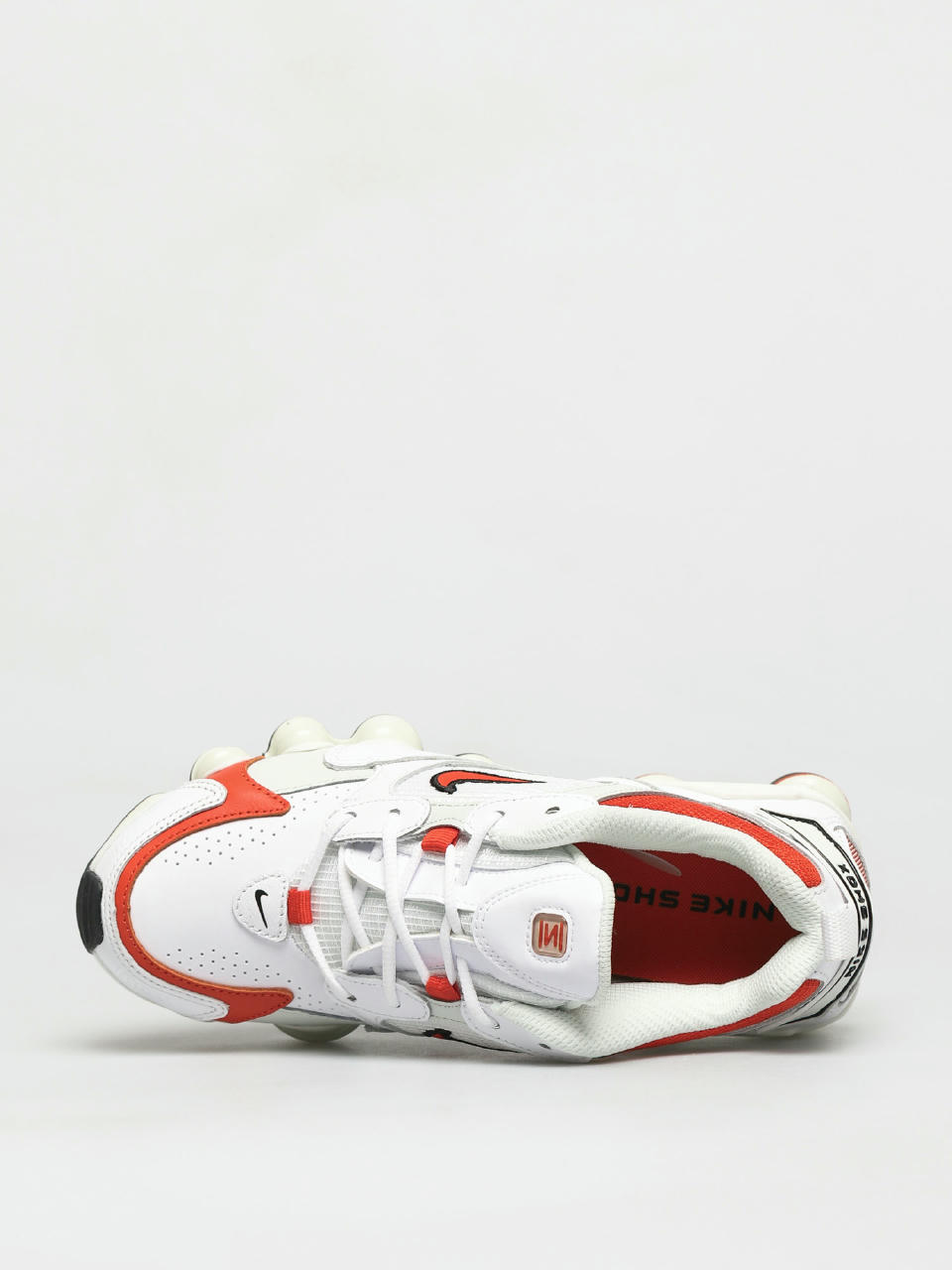 nike shox tl nova white and orange sneakers