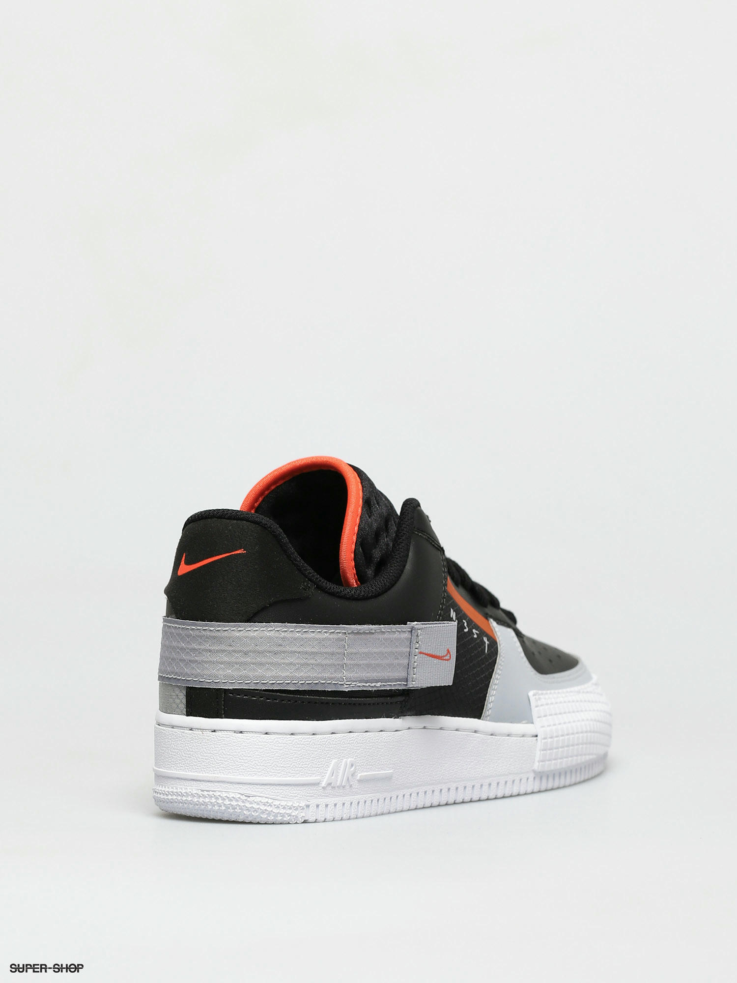 Air force 1 type black hyper best sale crimson wolf grey white