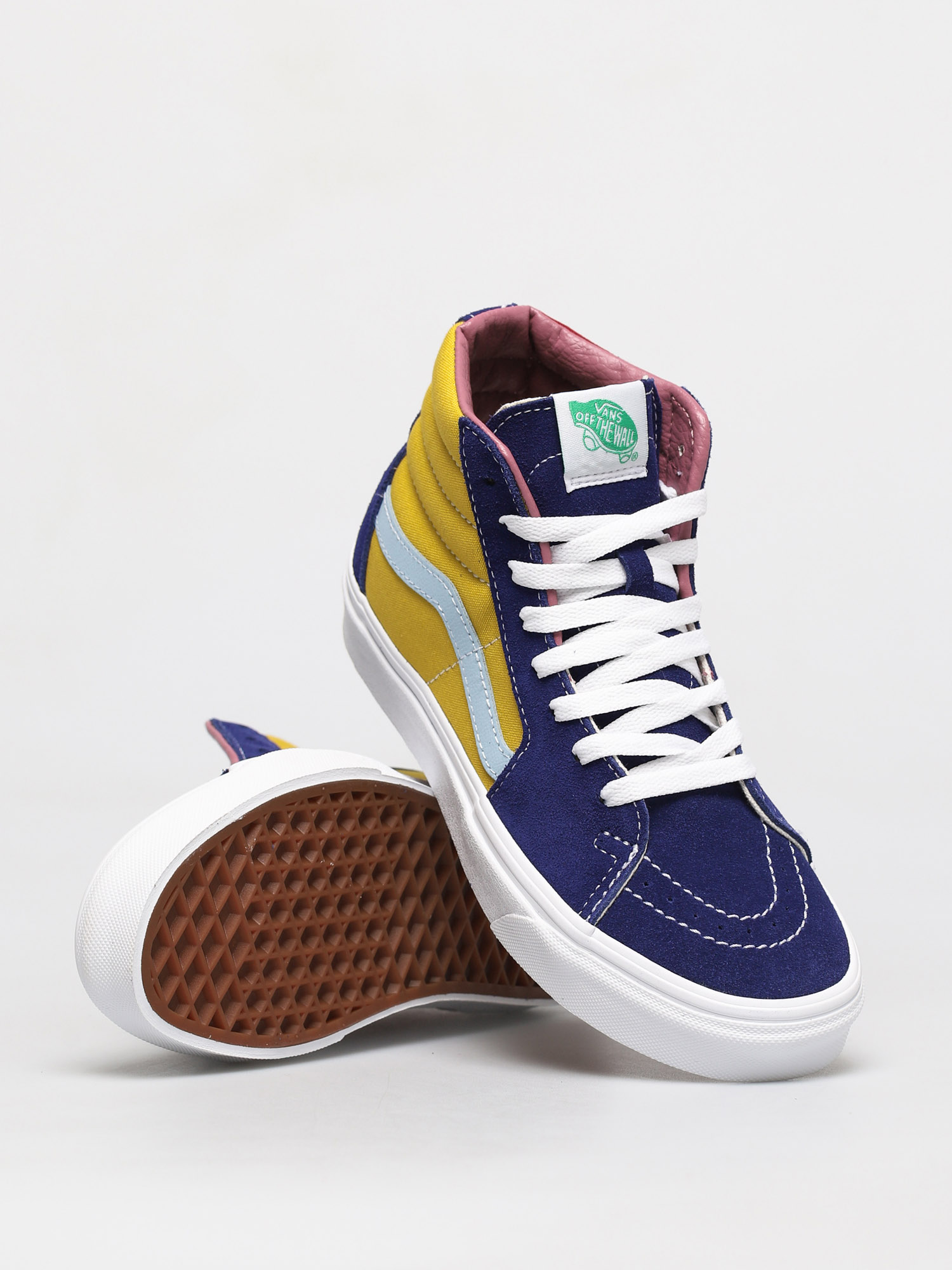 Vans Authentic Men\'s Sunshine Suede Multi Colored Skate shoes Sizes NWT Vans Sk8 Hi Shoes - yellow (sunshine mult) main image 4