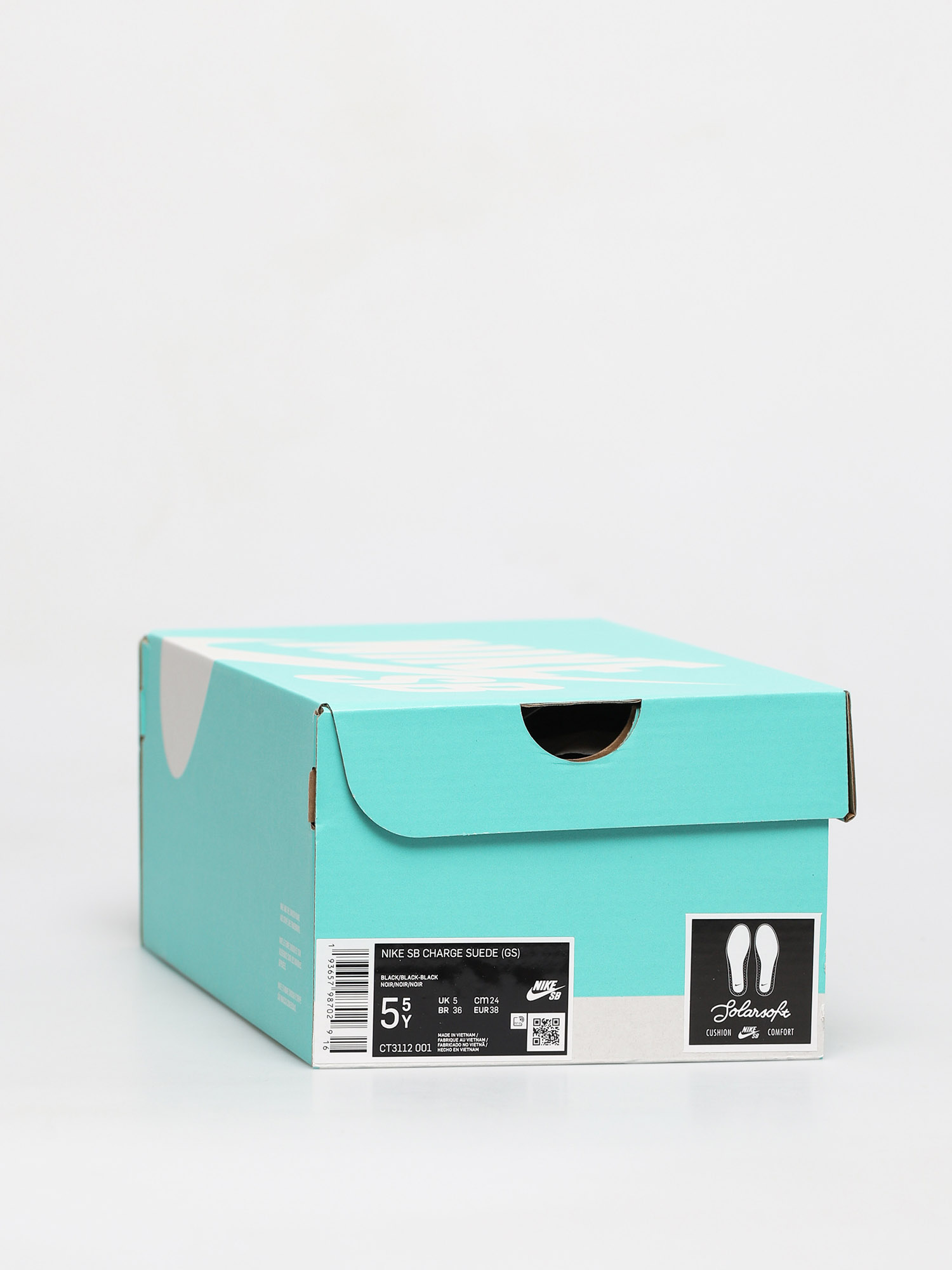 Nike SB Charge Suede Gs Shoes (black/black black)