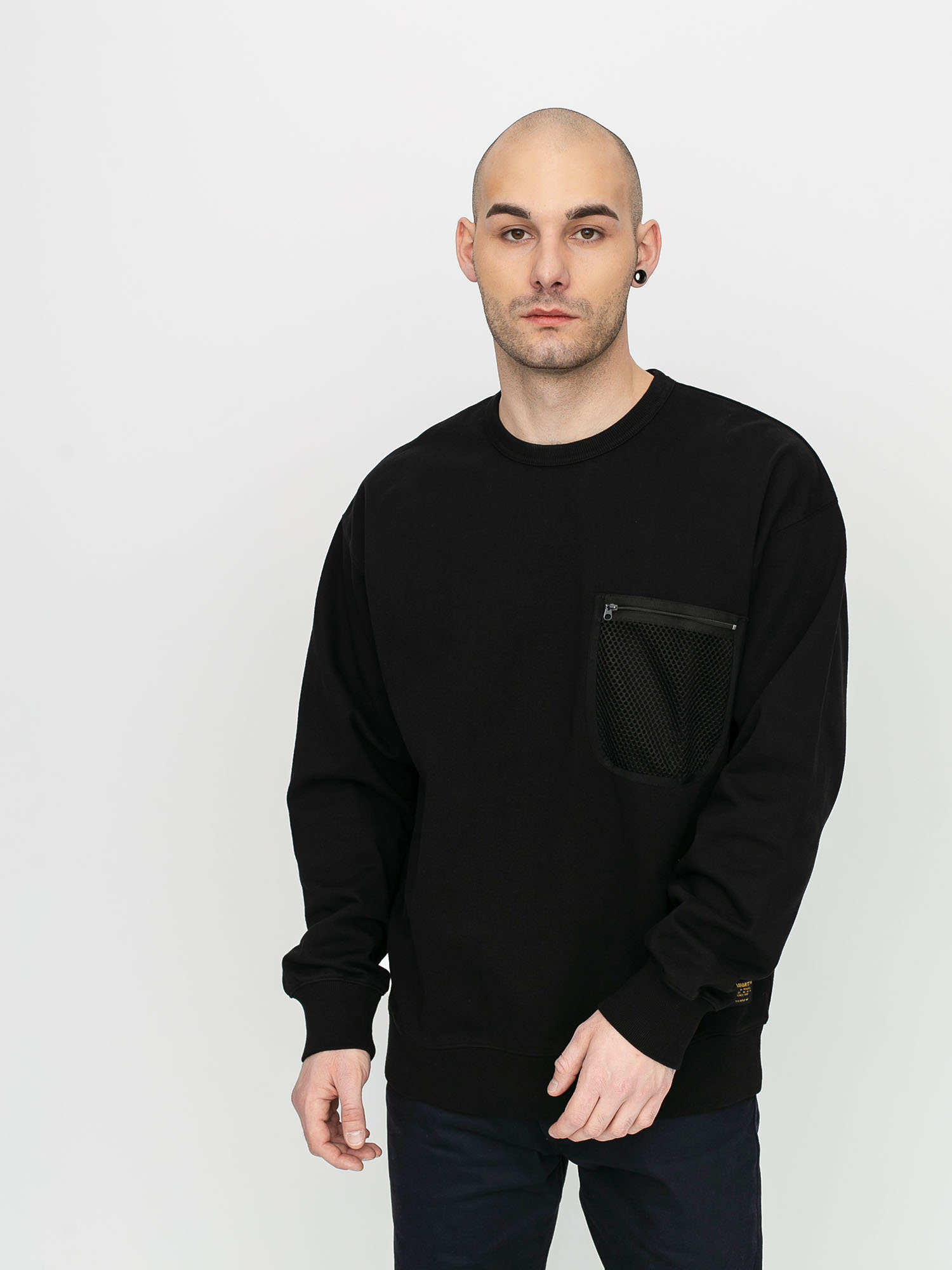 Carhartt WIP Military Mesh Pocket Sweatshirt (black)