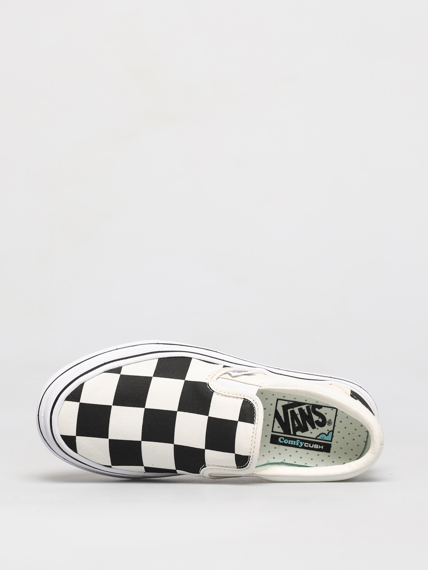 comfycush slip on vans black