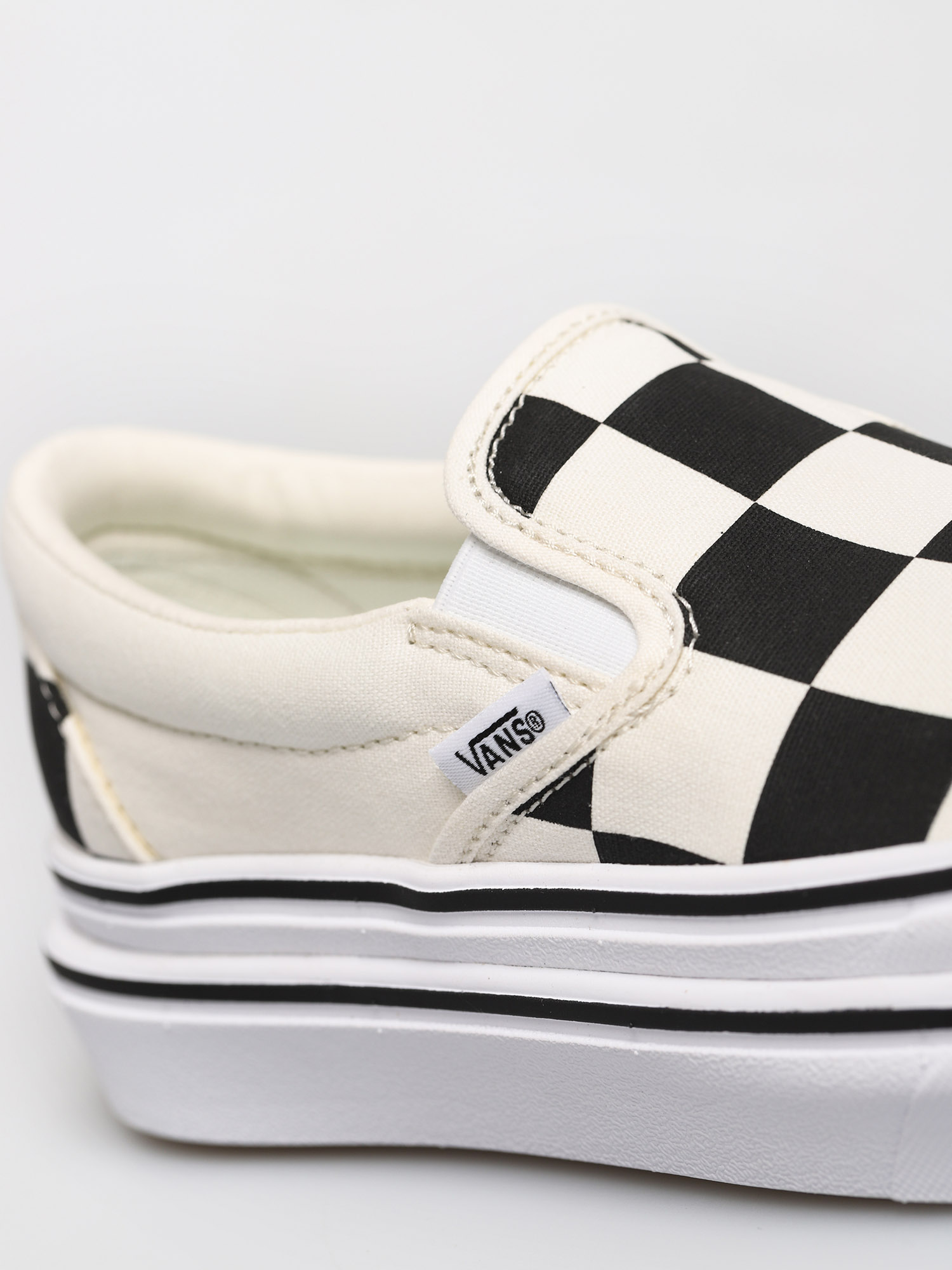 Vans Super Comfycush Slip On Shoes white black