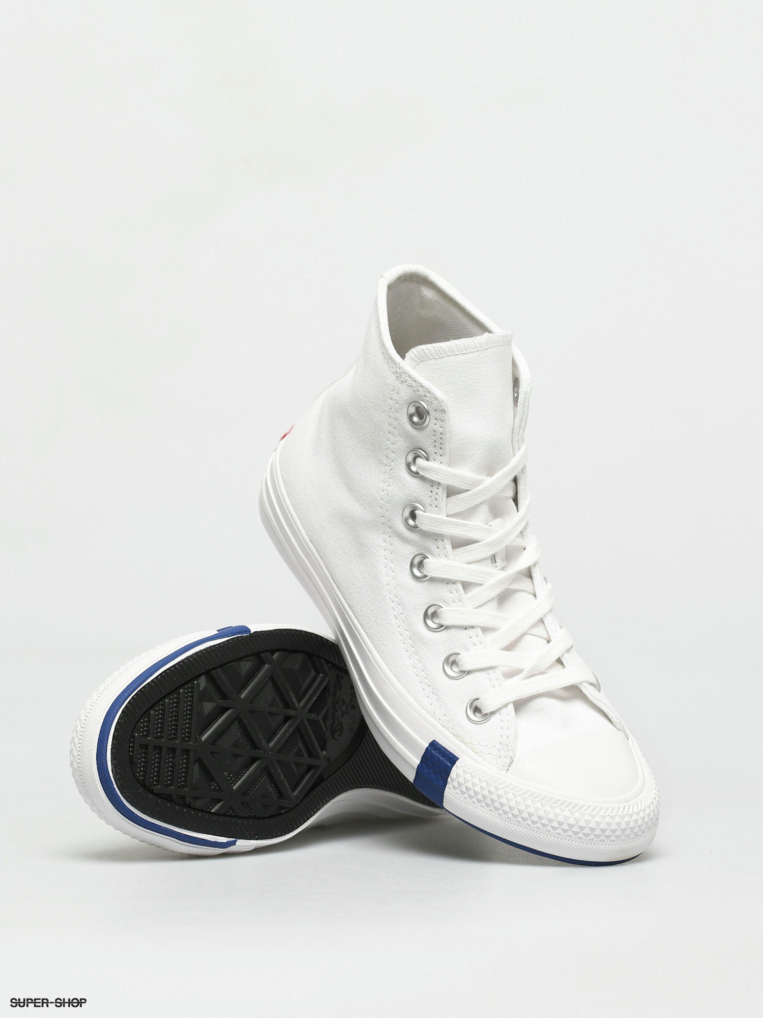 converse multi logo white