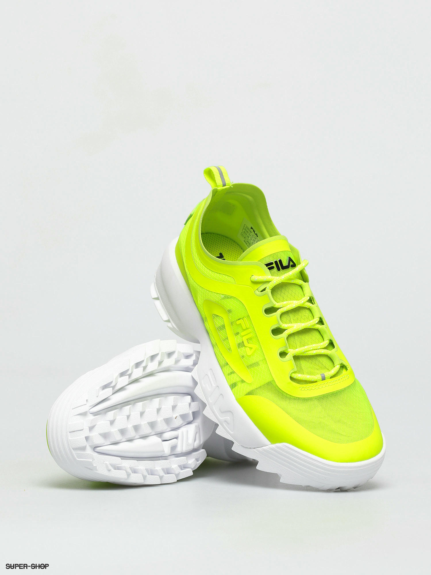 Fila disruptor 2024 green neon