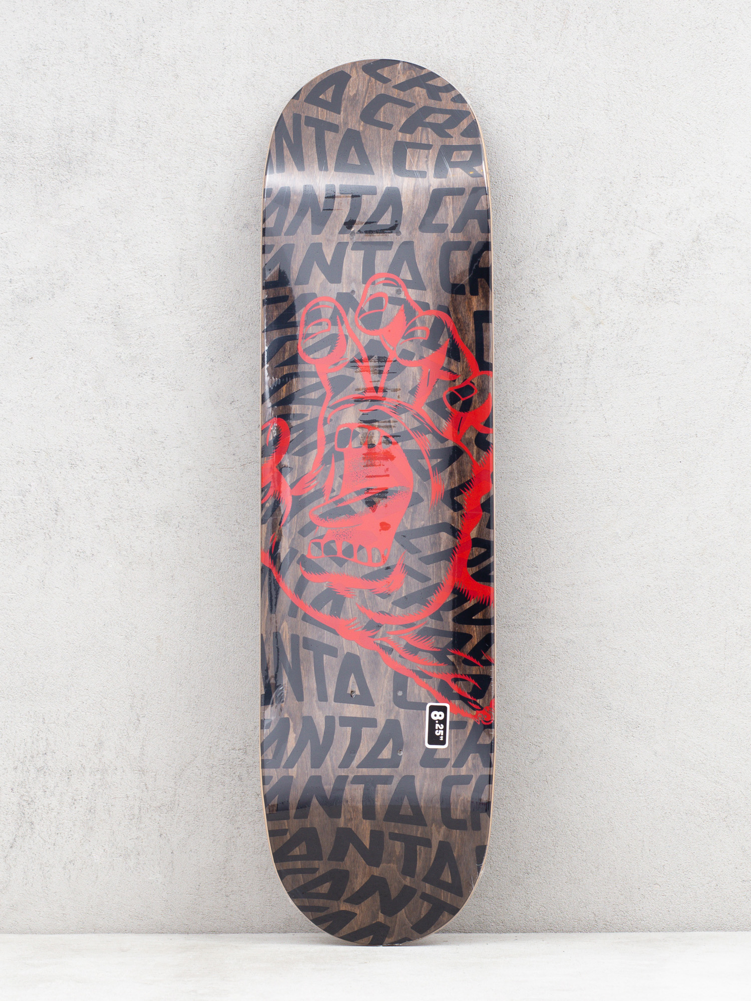 Santa Cruz Vortex Hand Hard Rock Deck (black/red)