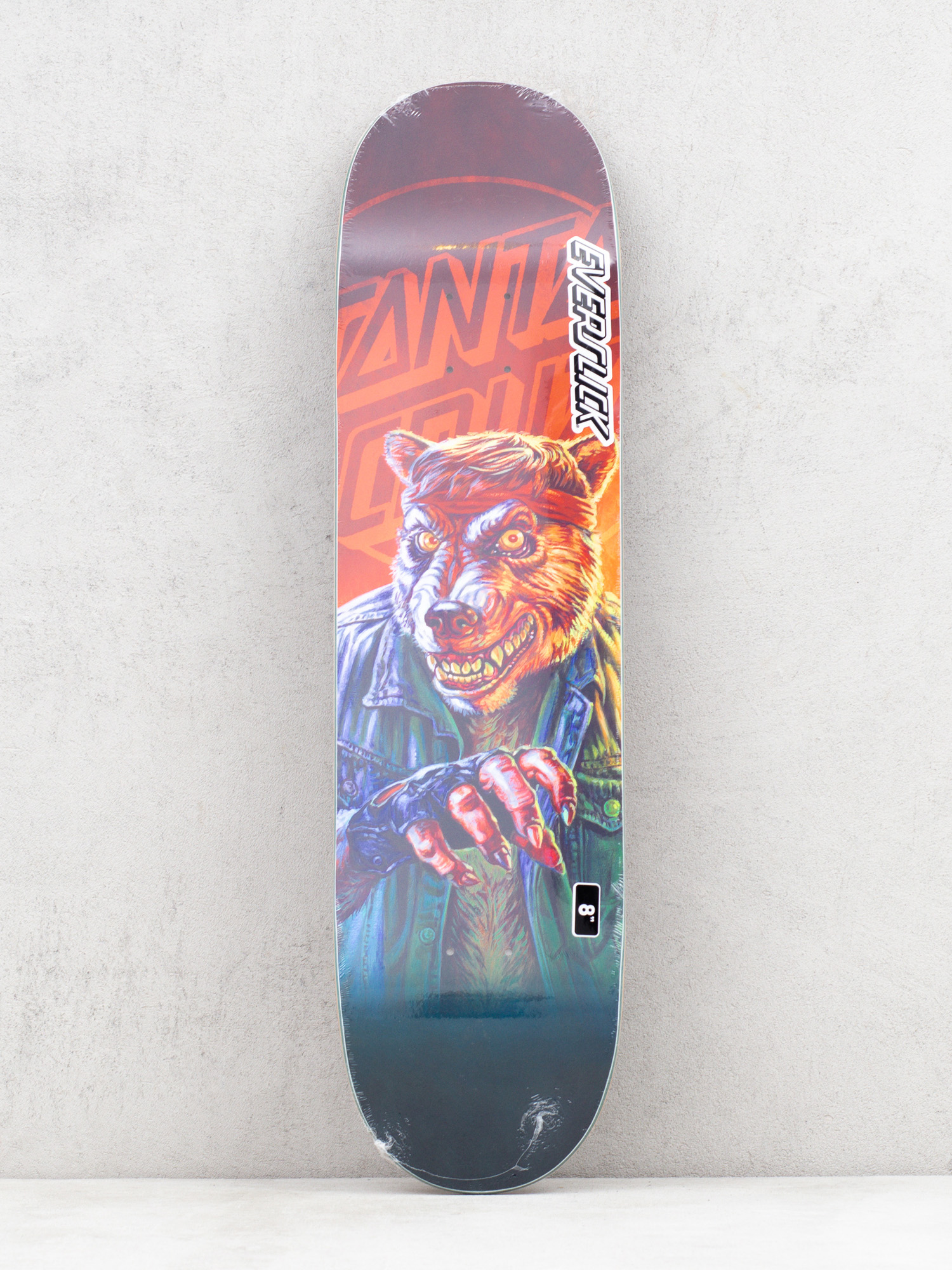 Santa Cruz The Worst Warewolf Biker Everslick Deck (orange/green)