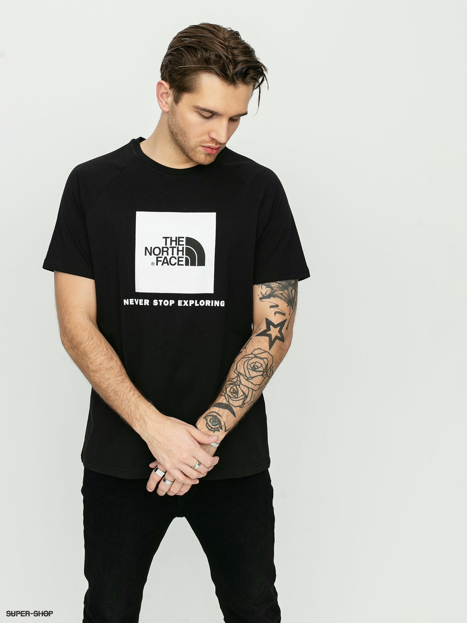 North face raglan outlet t shirt