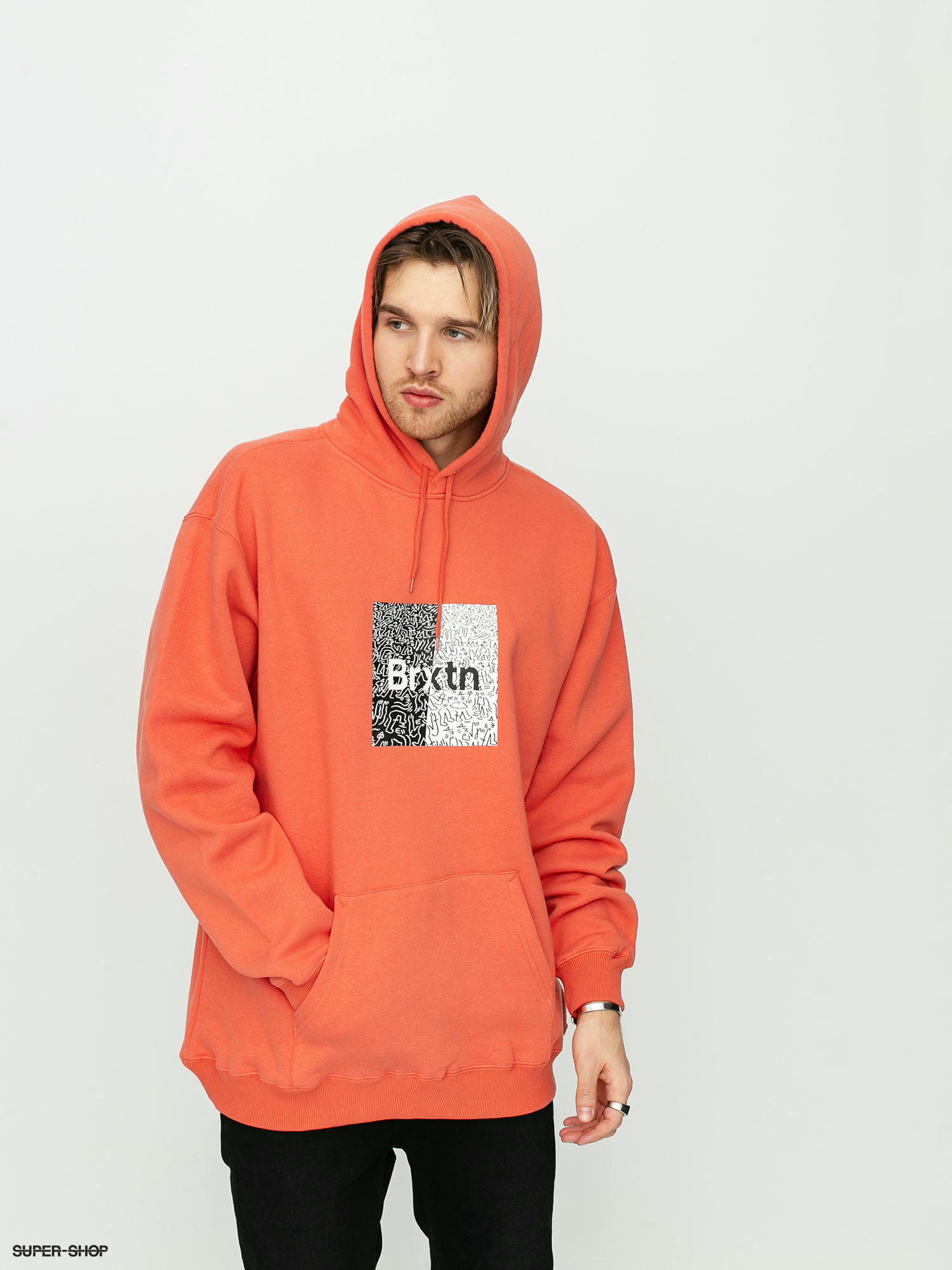 coral hoodie