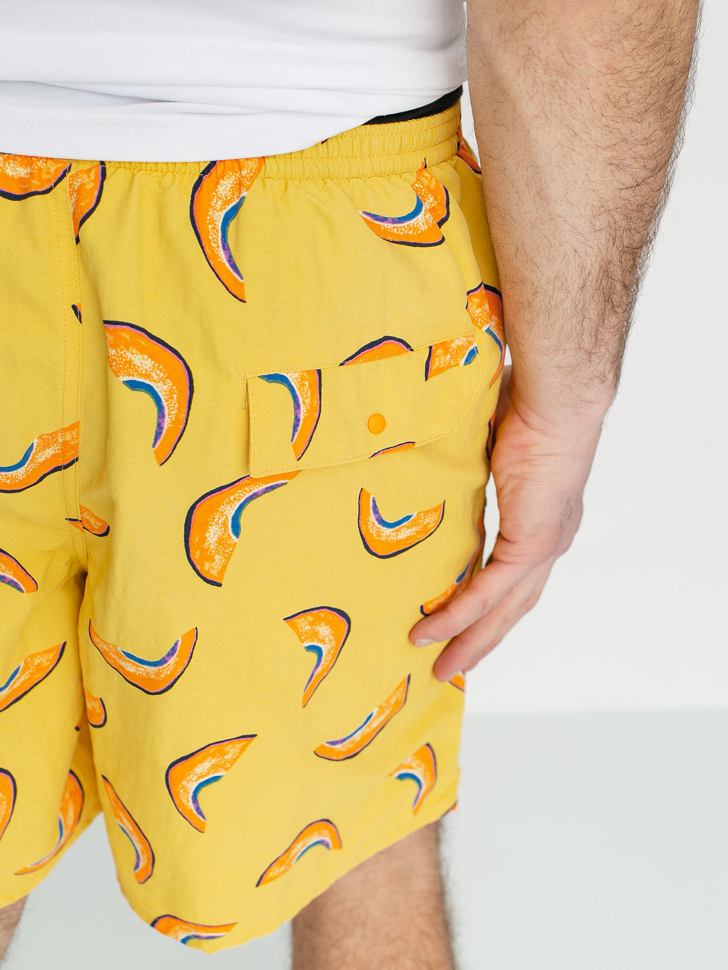 yellow patagonia shorts